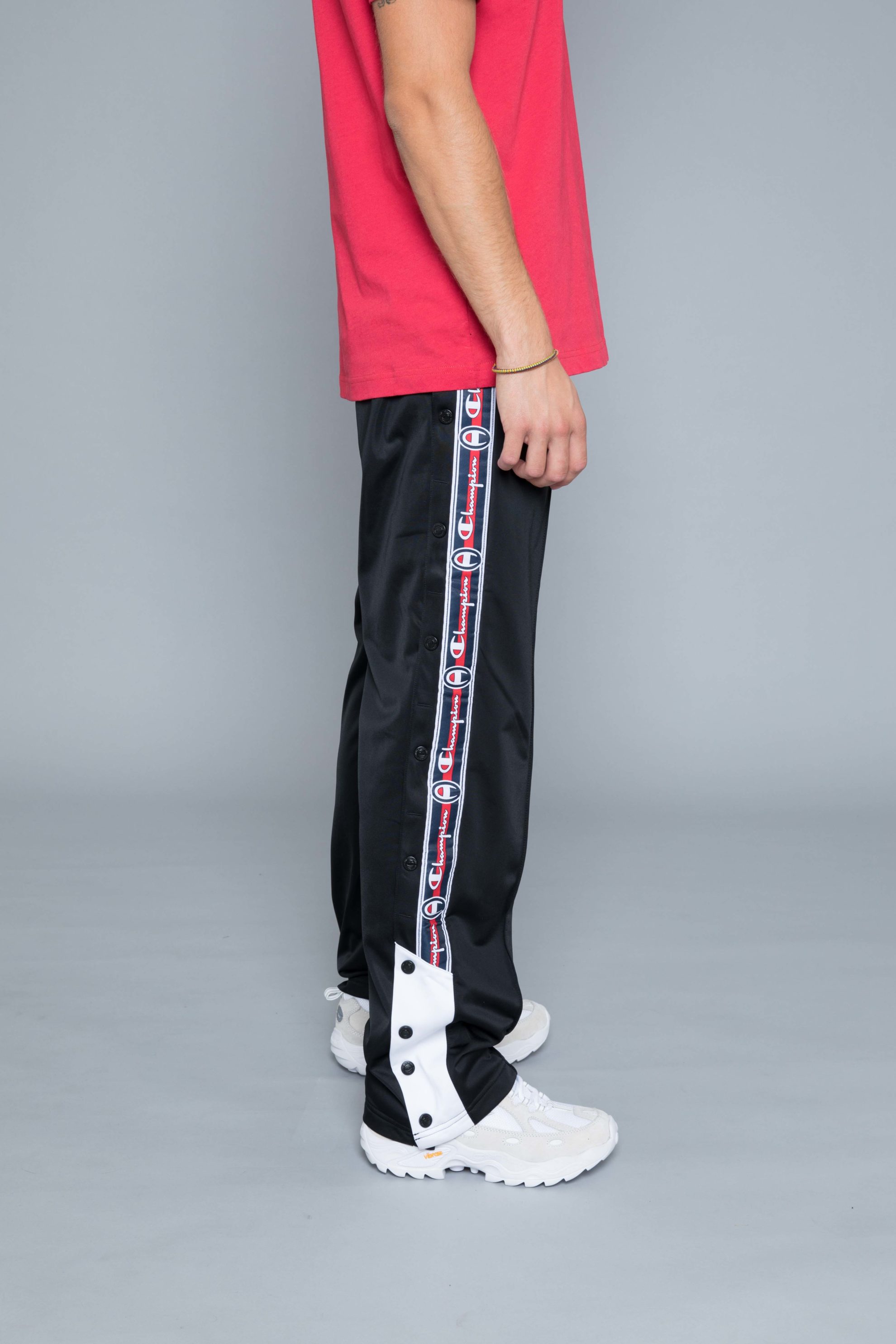 champion button pants