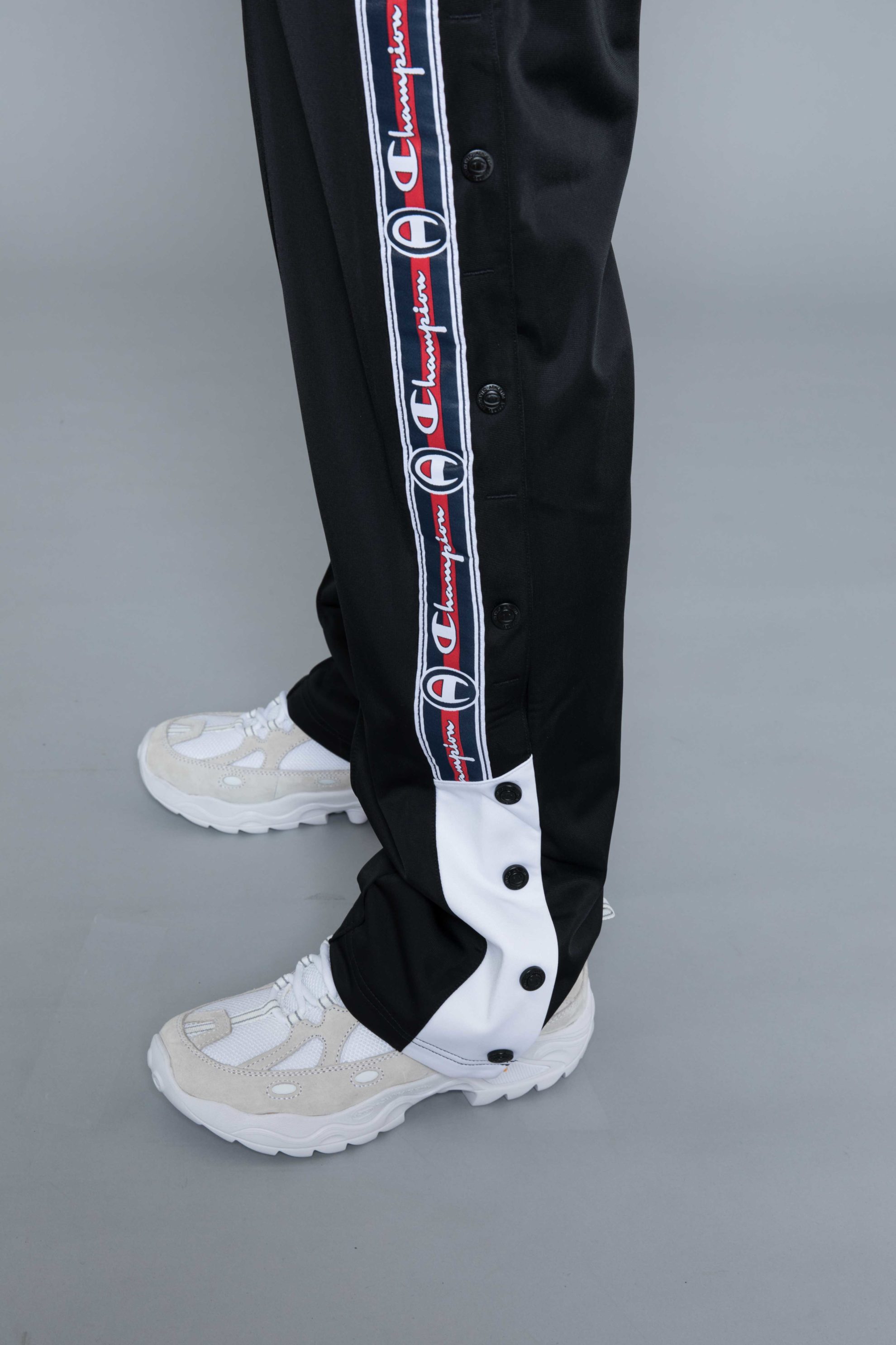 champion button up pants