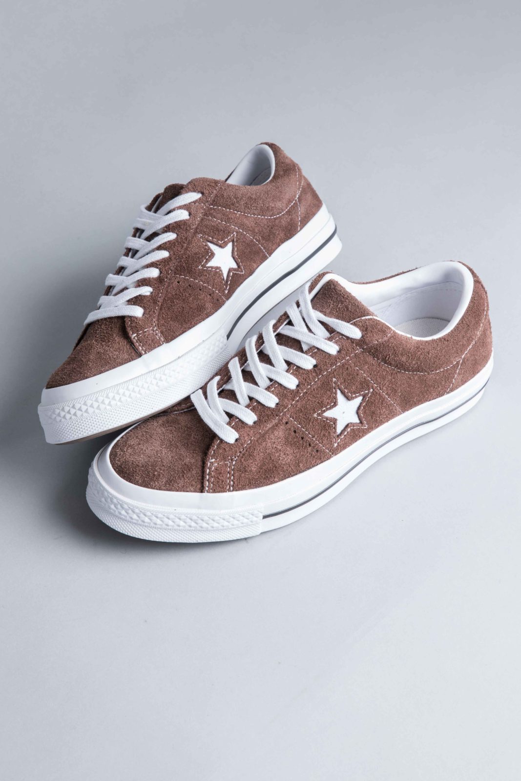 converse one star brown suede