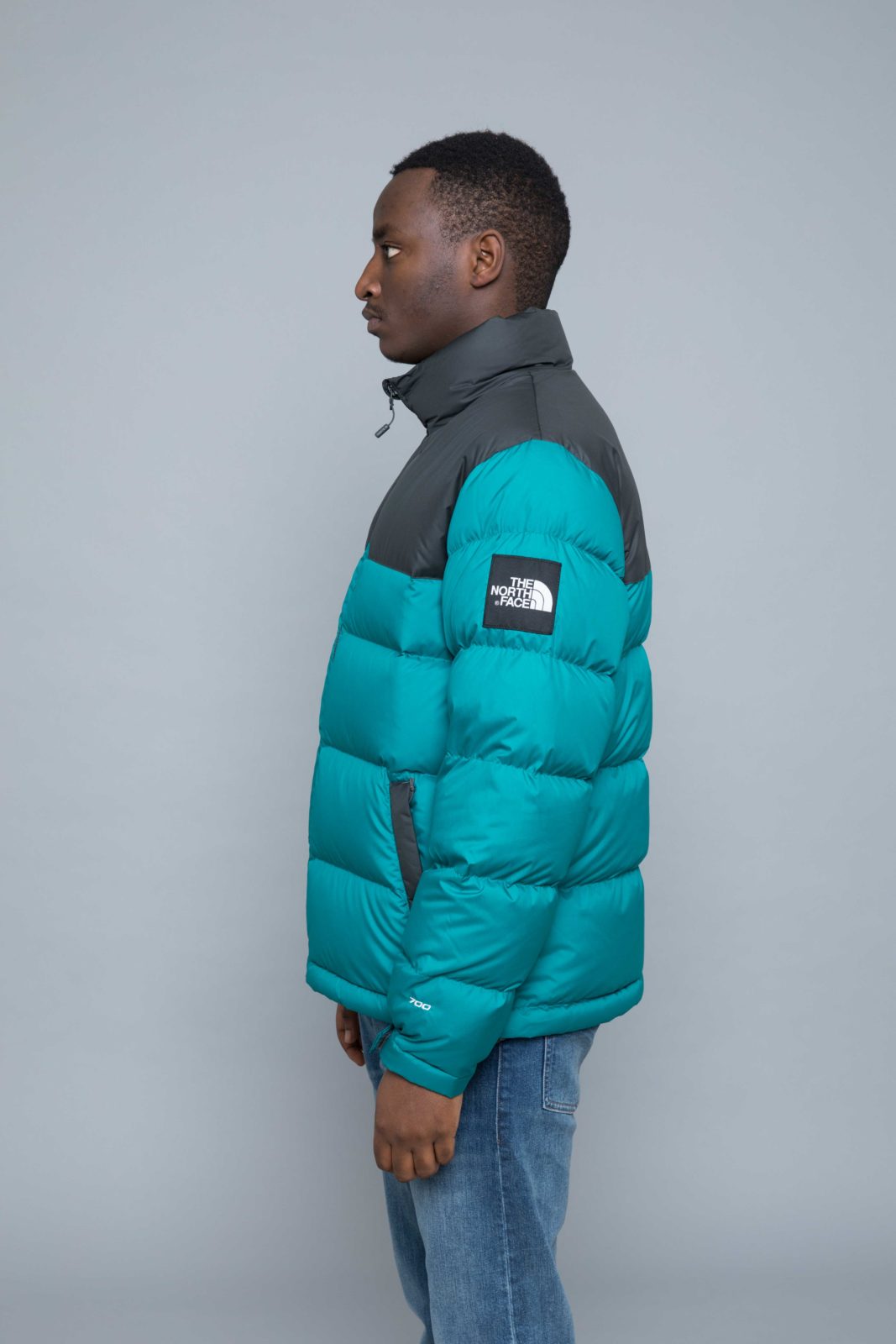 the north face 1992 nuptse jacket in everglade green