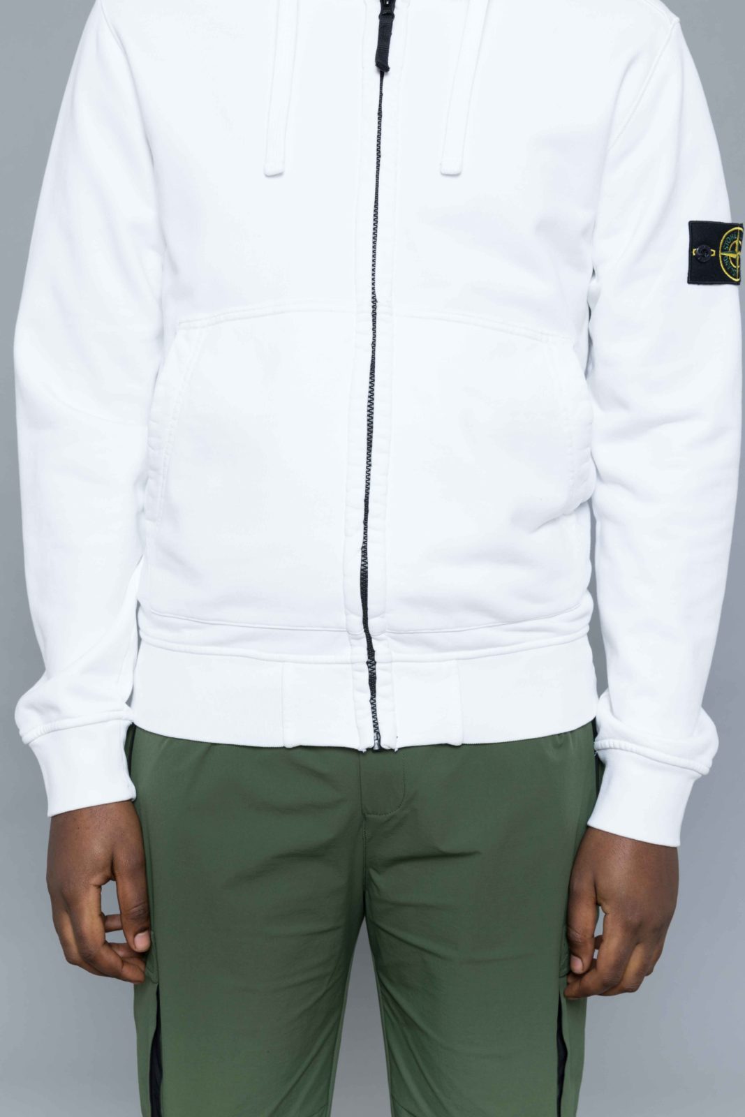 stone island grey hoodie sale