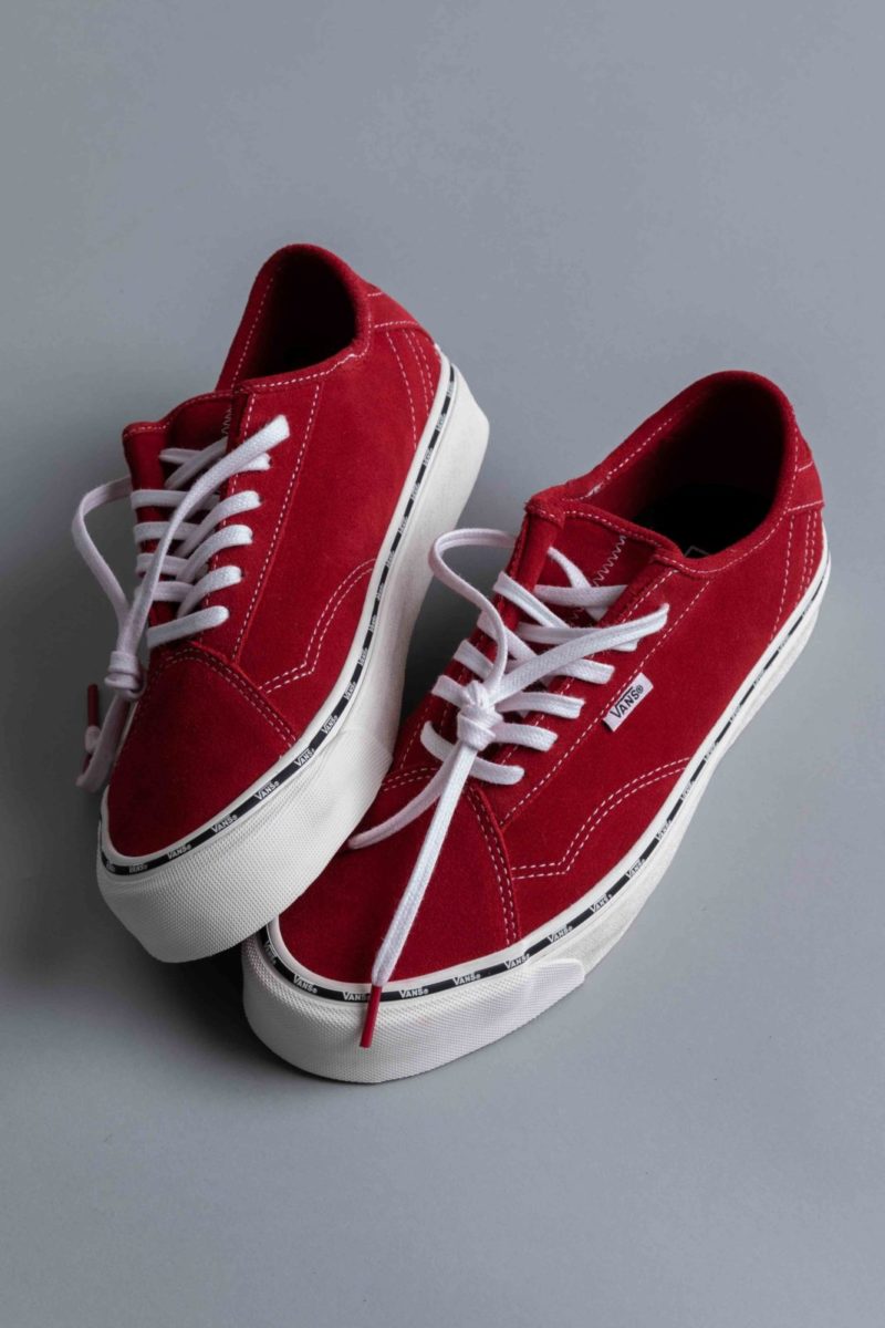new red vans shoes