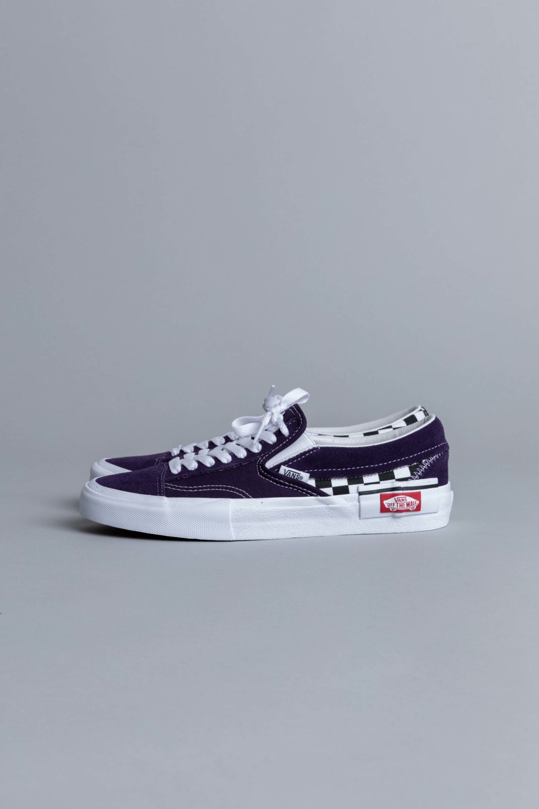 slip on cap checkerboard