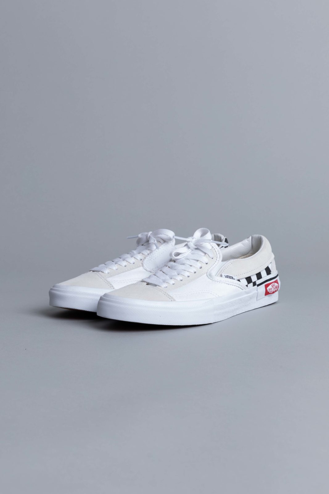 slip on cap lx white checkerboard