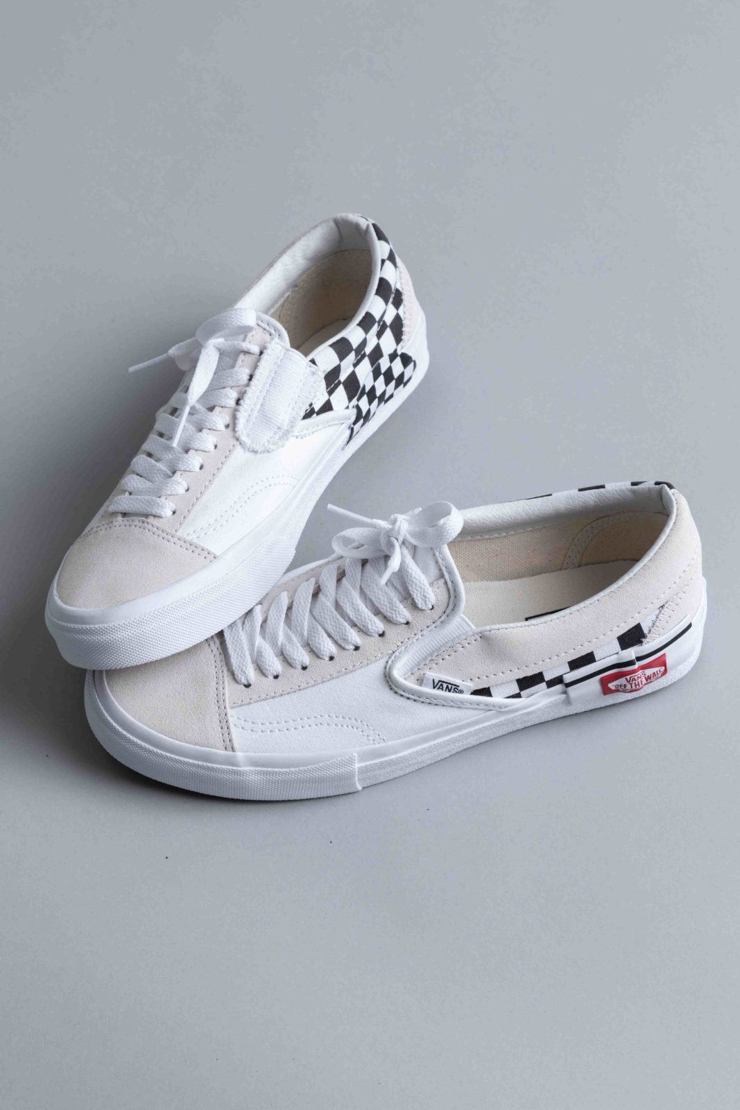 slip on cap lx white checkerboard