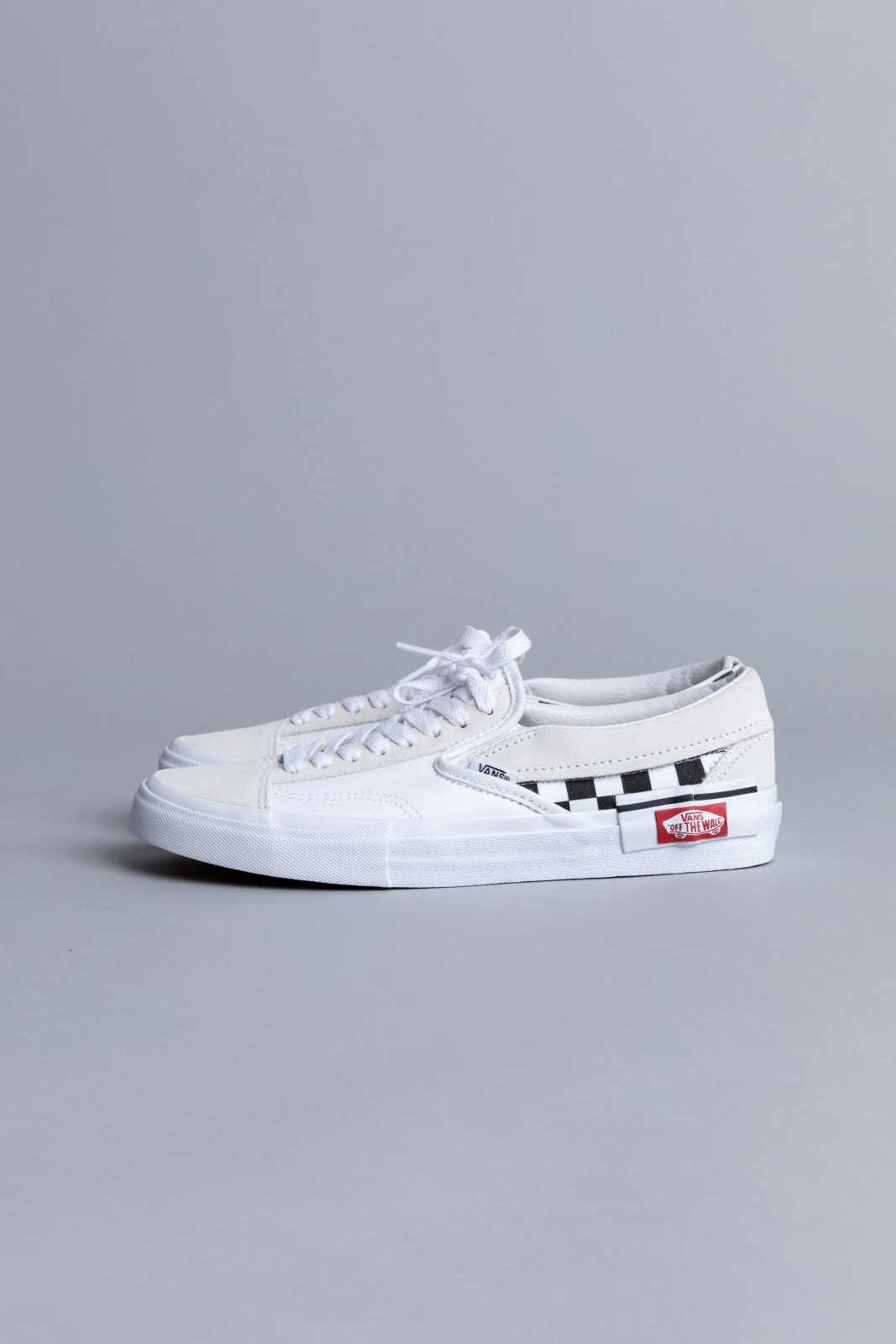 slip on cap lx white checkerboard