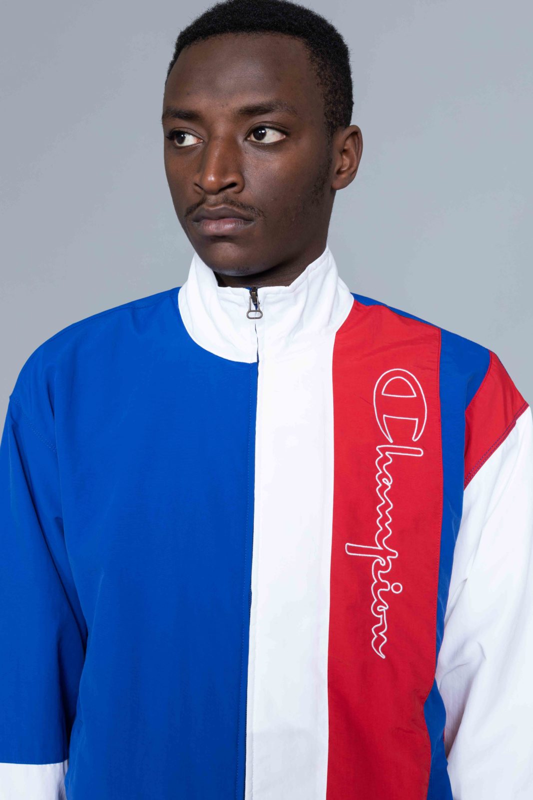 champion reverse weave colour block track top