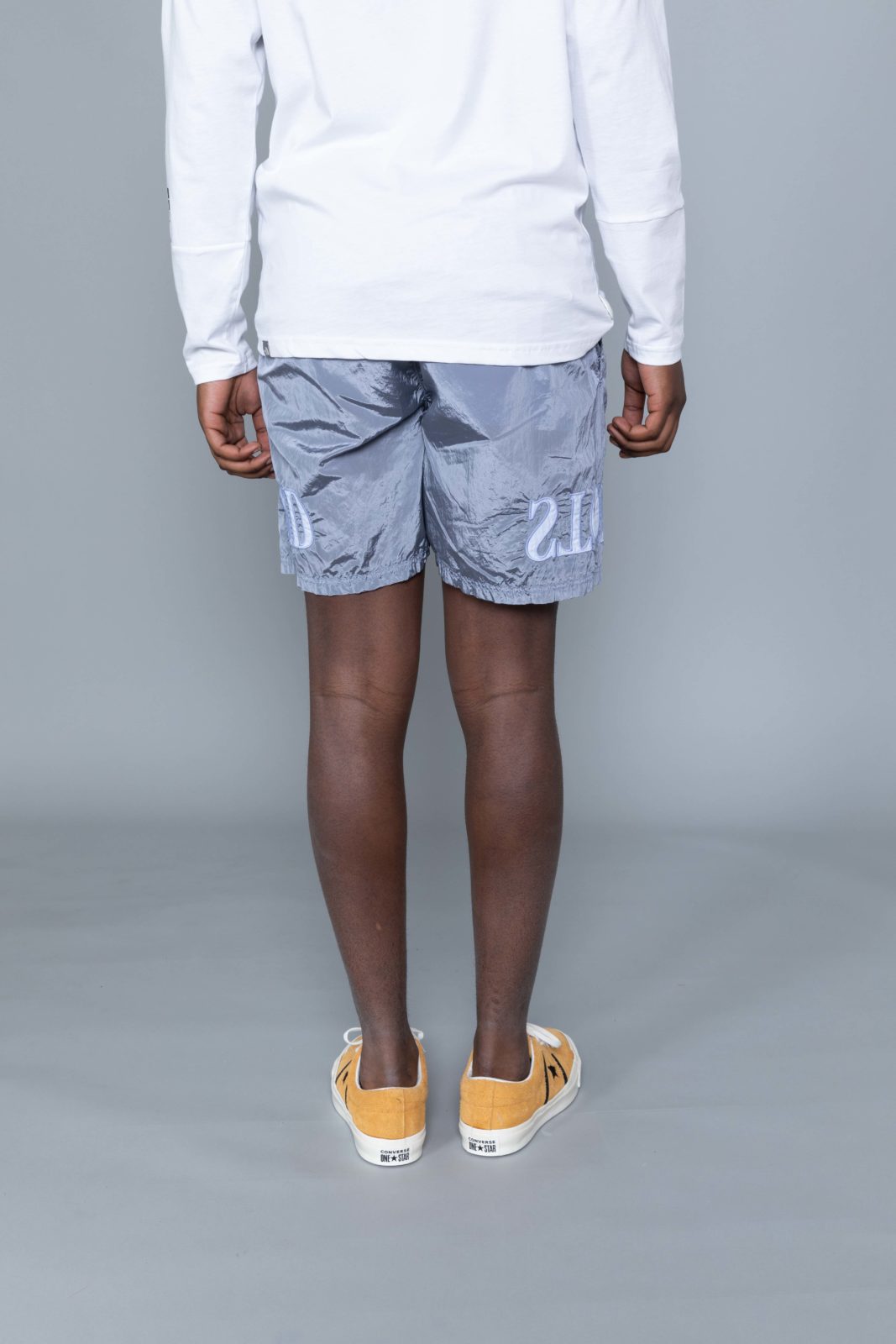 lavender stone island shorts