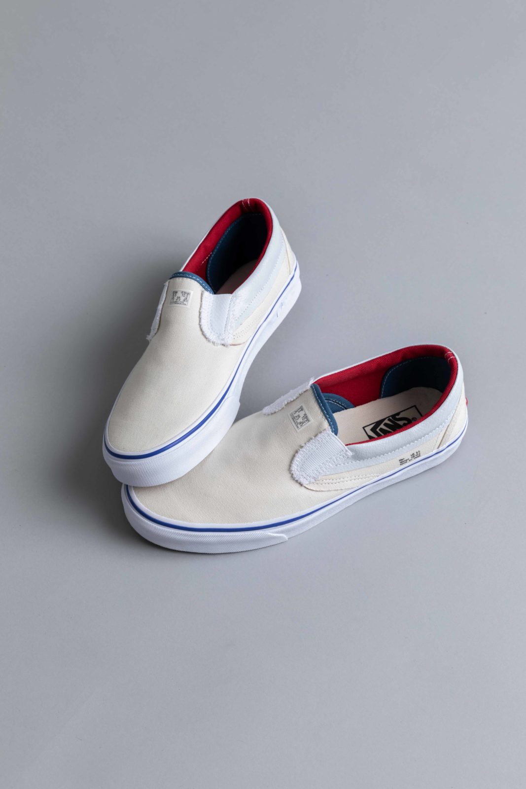 vans outside in slip on