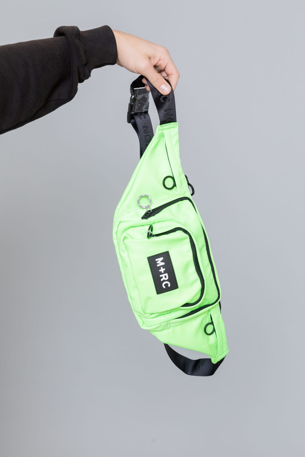 neon green belt bag