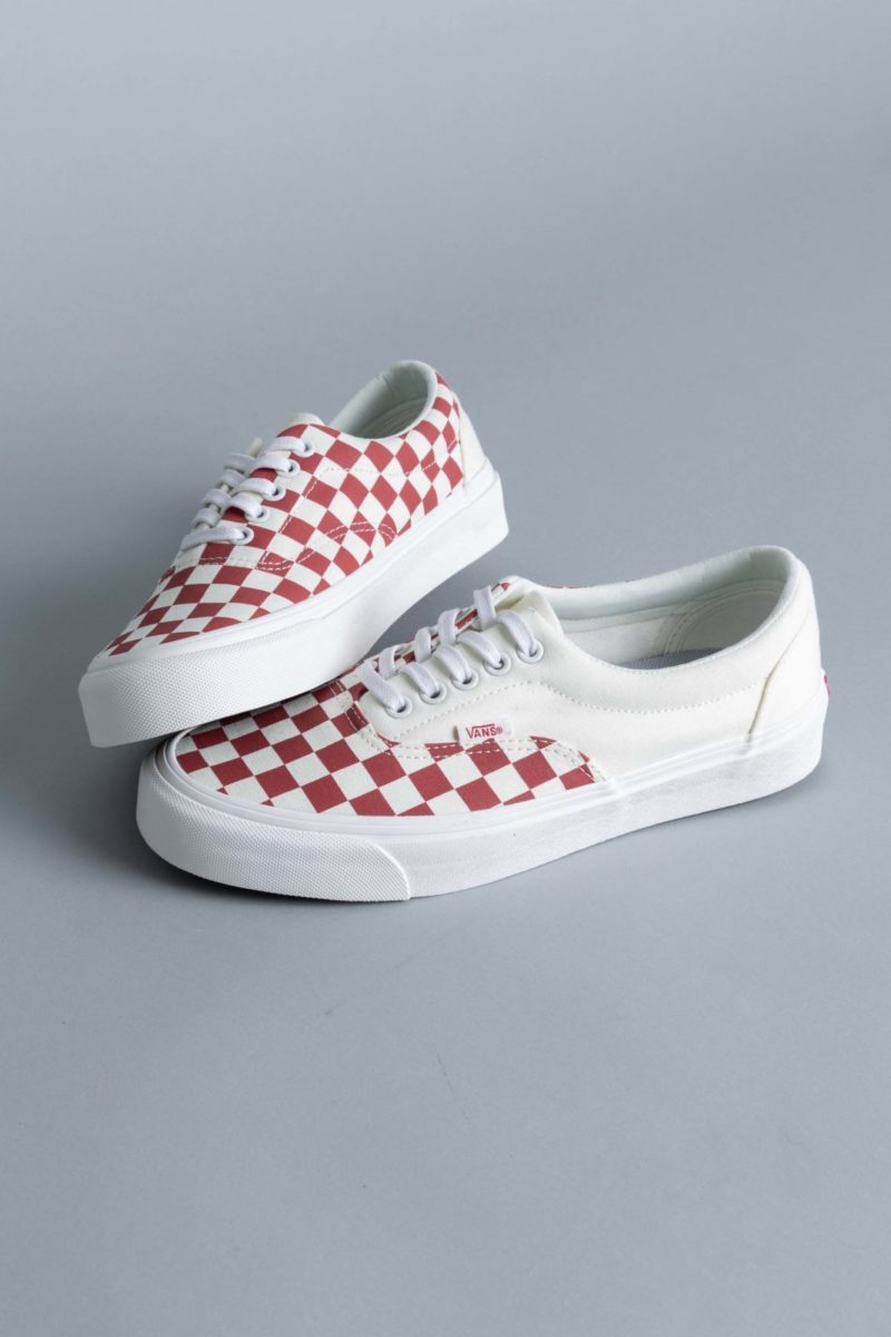 vans era podium checkerboard sneaker