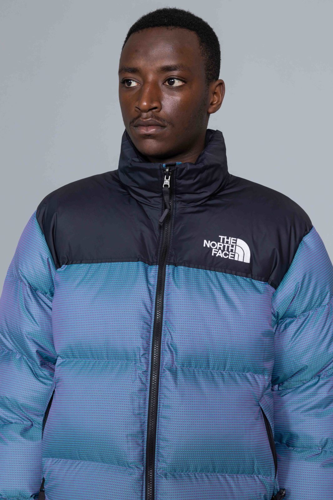 north face nuptse iridescent