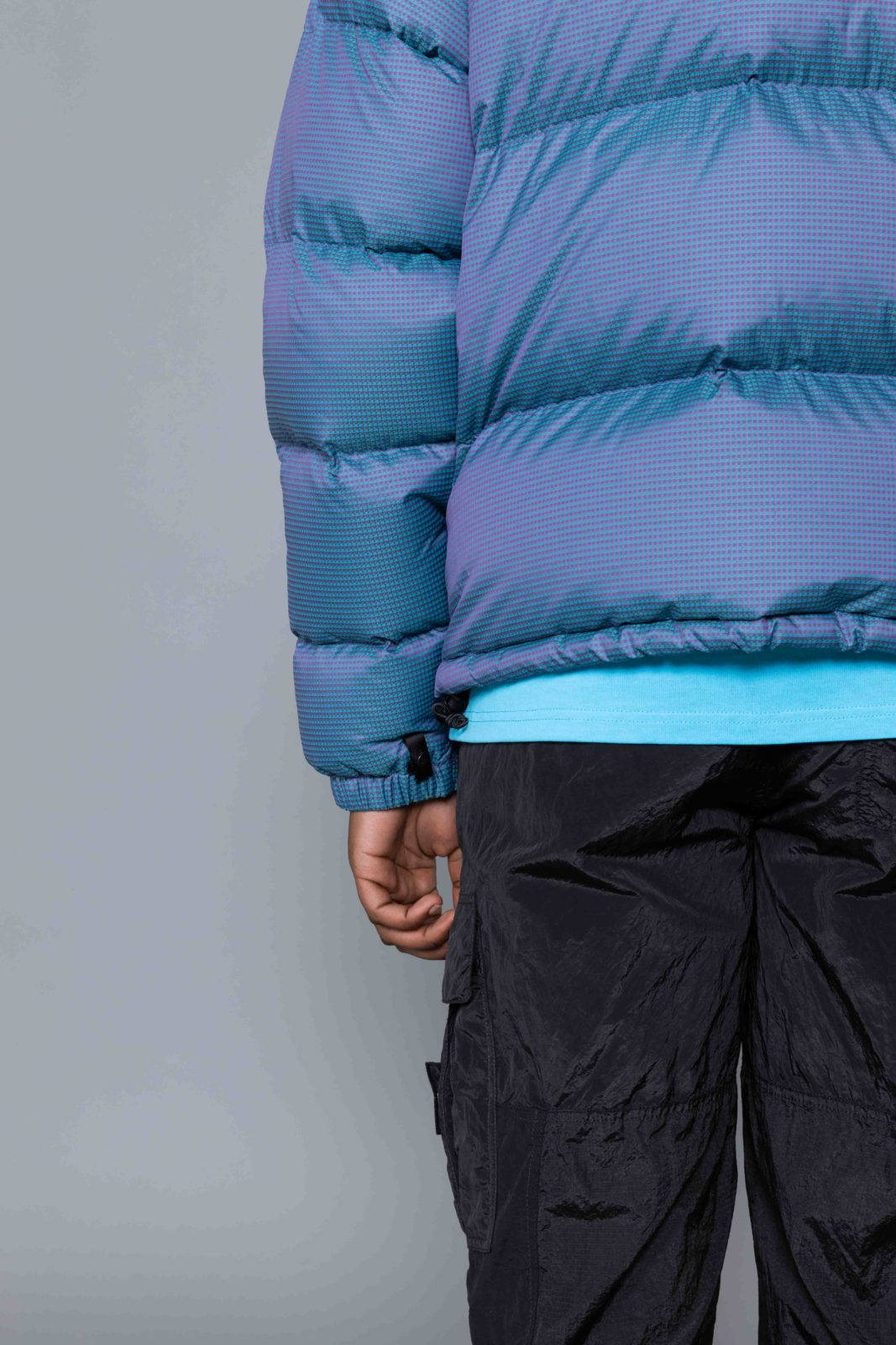 iridescent north face