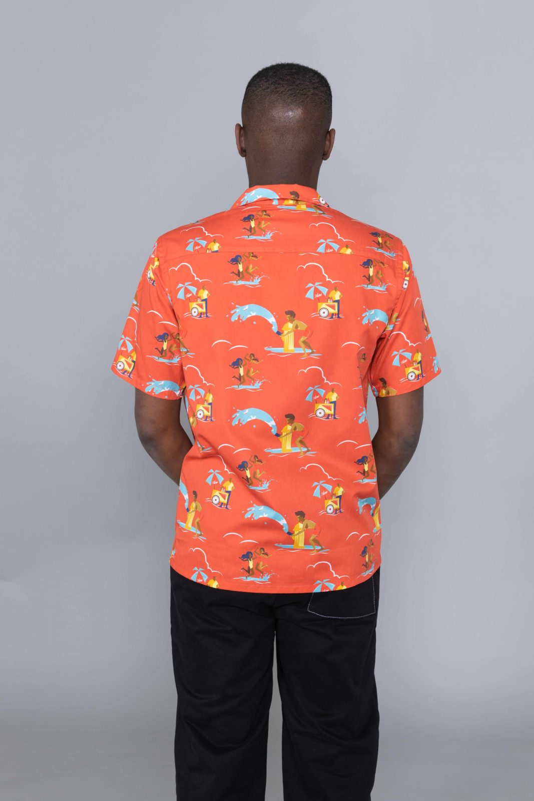 美品 AIME LEON DORE レジャーシャツ BLOCK PARTY