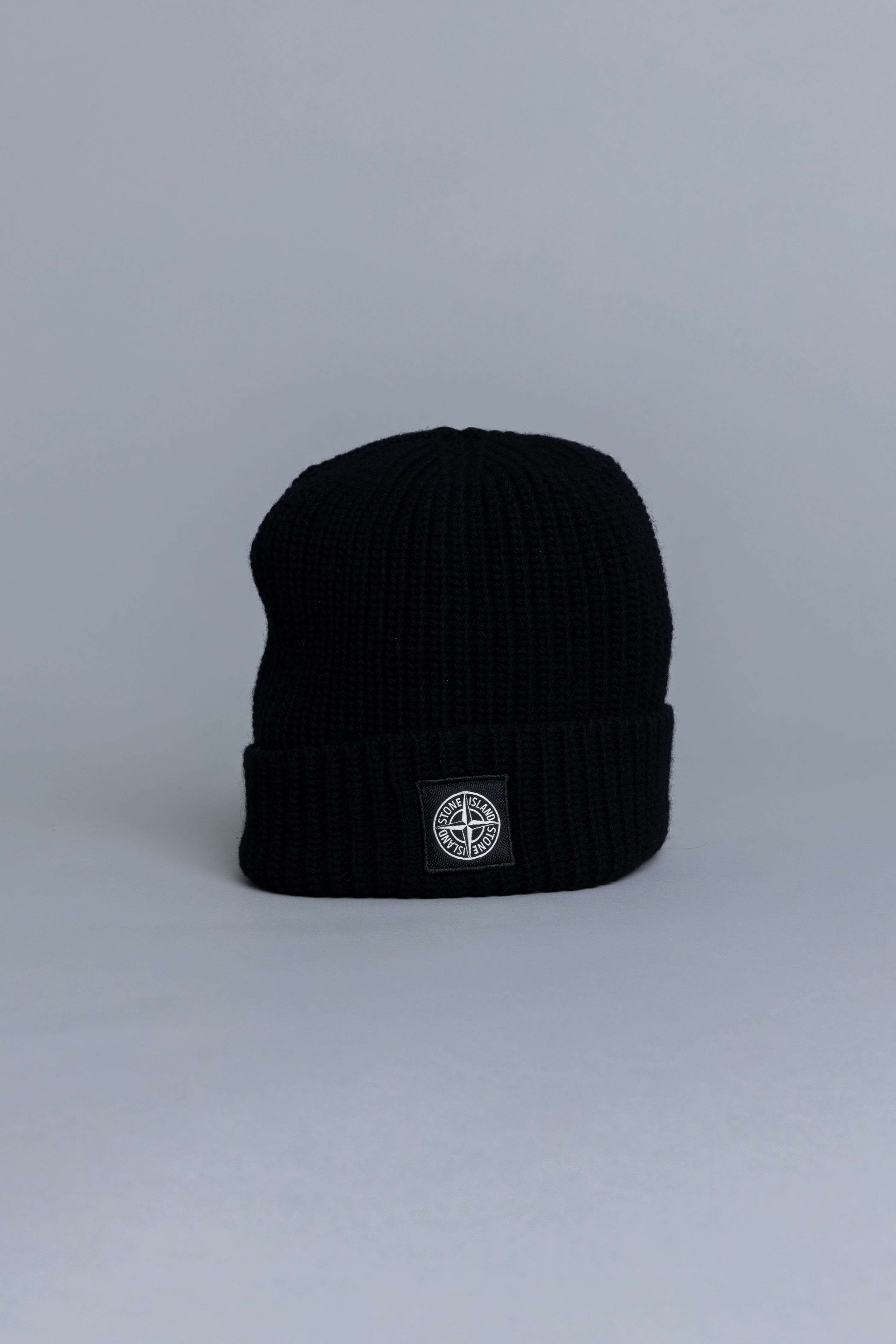 stone island patch beanie