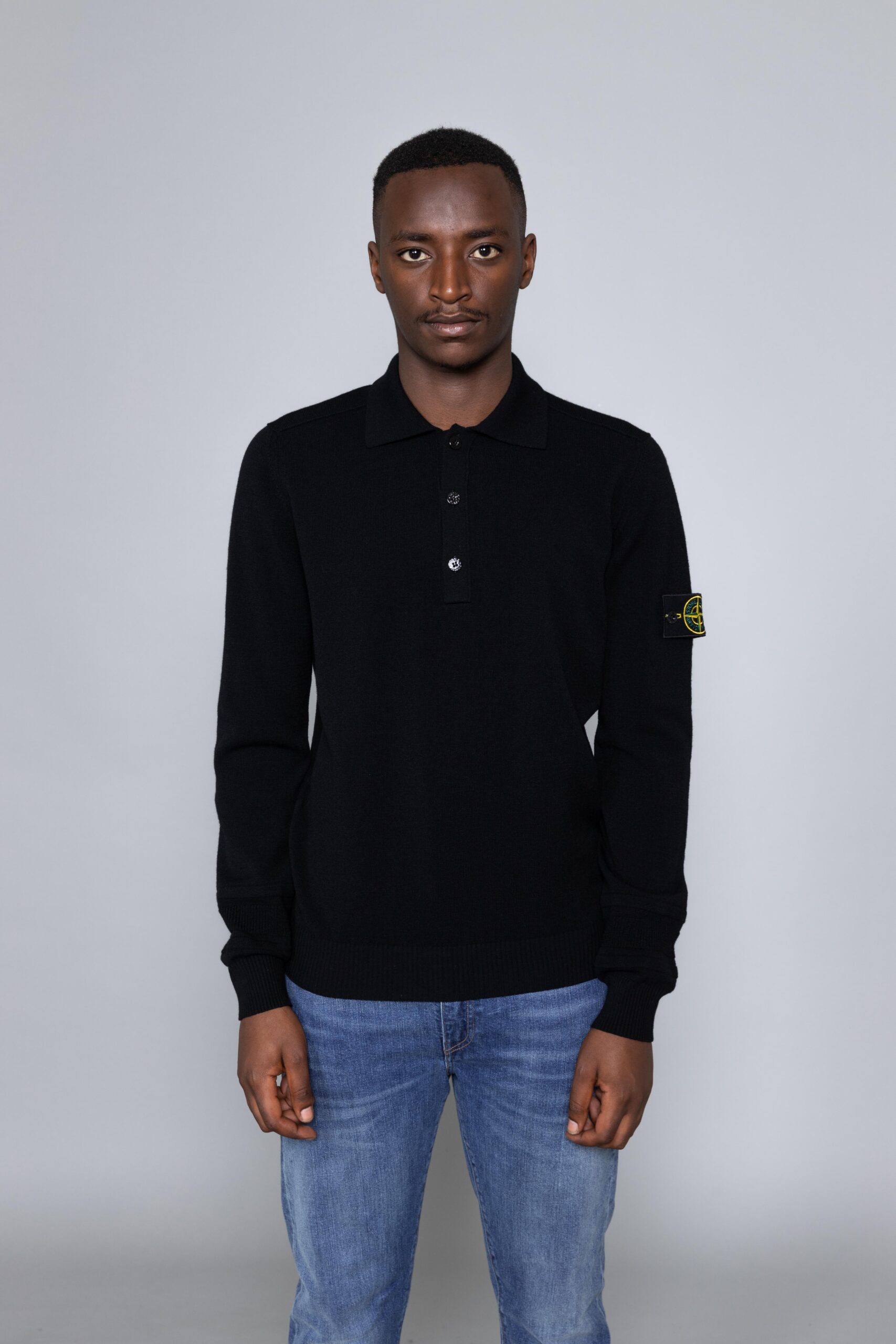 Stone island wool polo shirt Clearance
