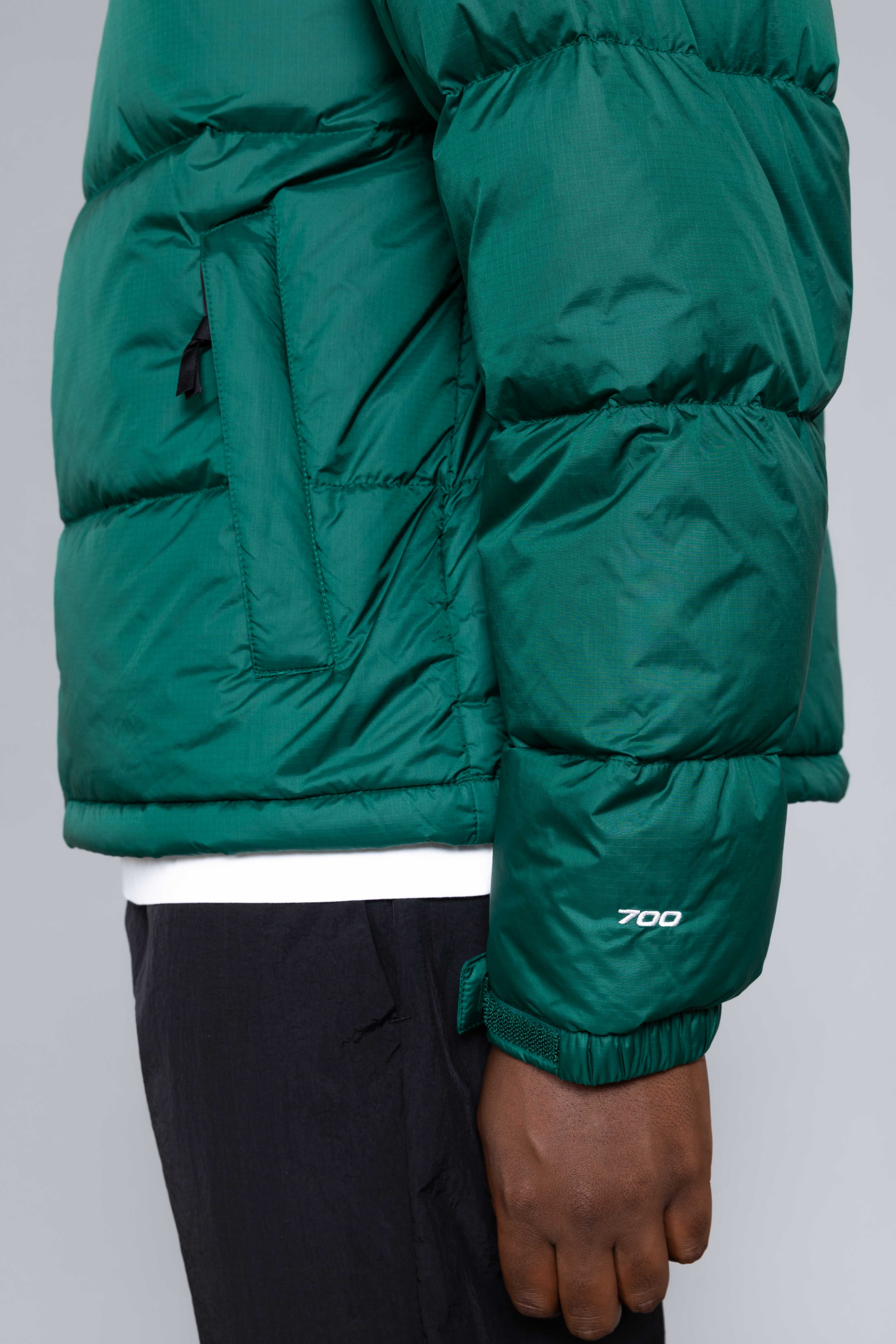 the north face nuptse green