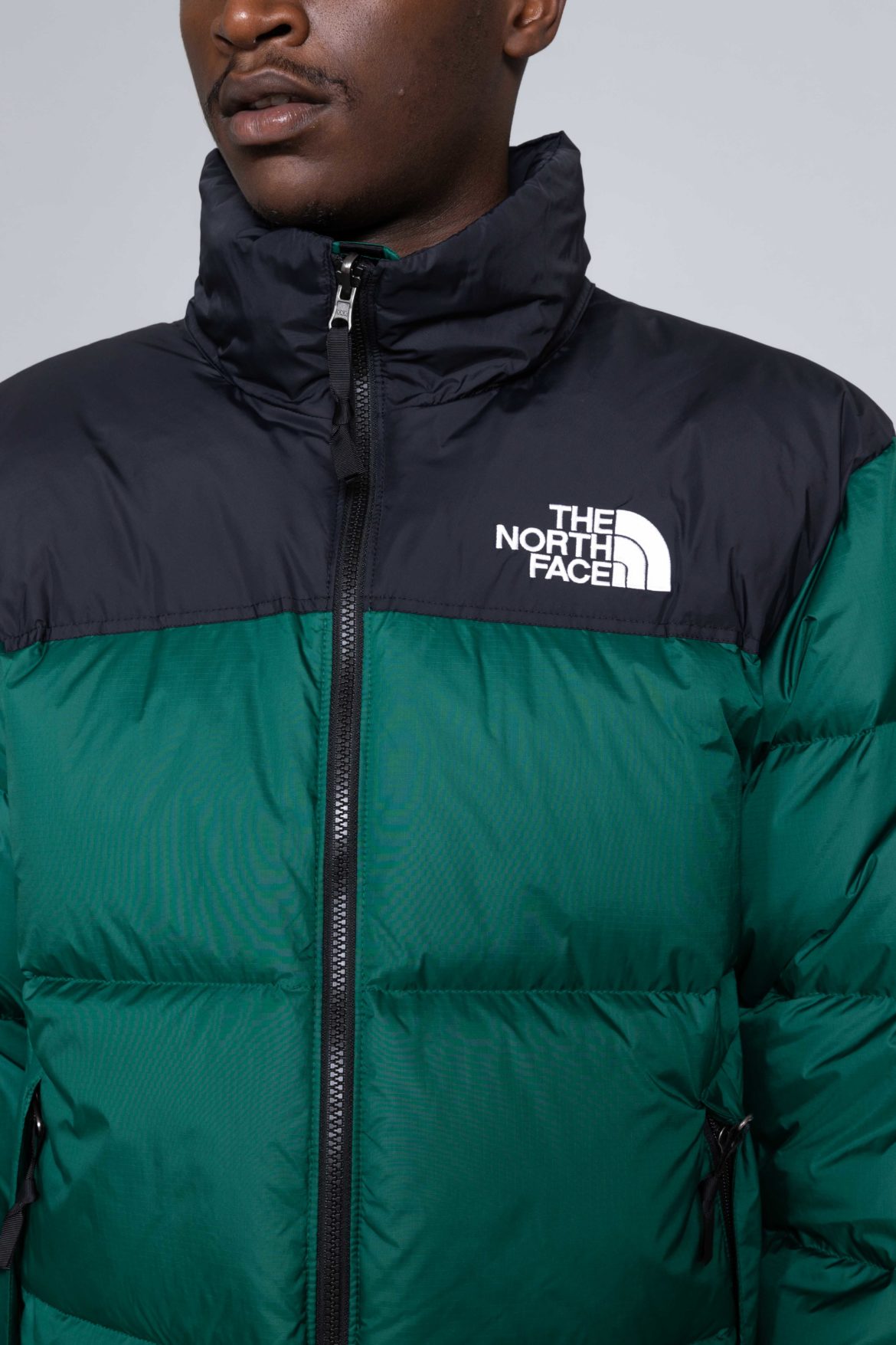 north face green padded jacket