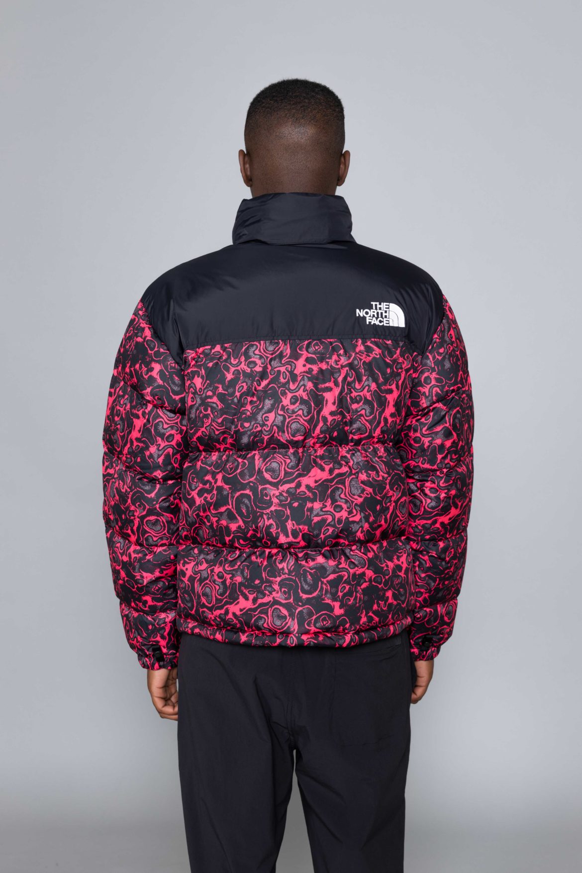 the north face logo box beanie