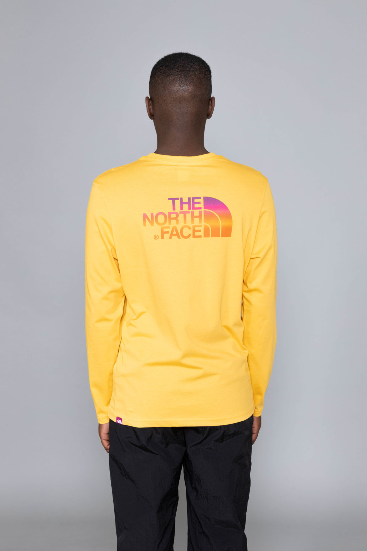 north face yellow long sleeve