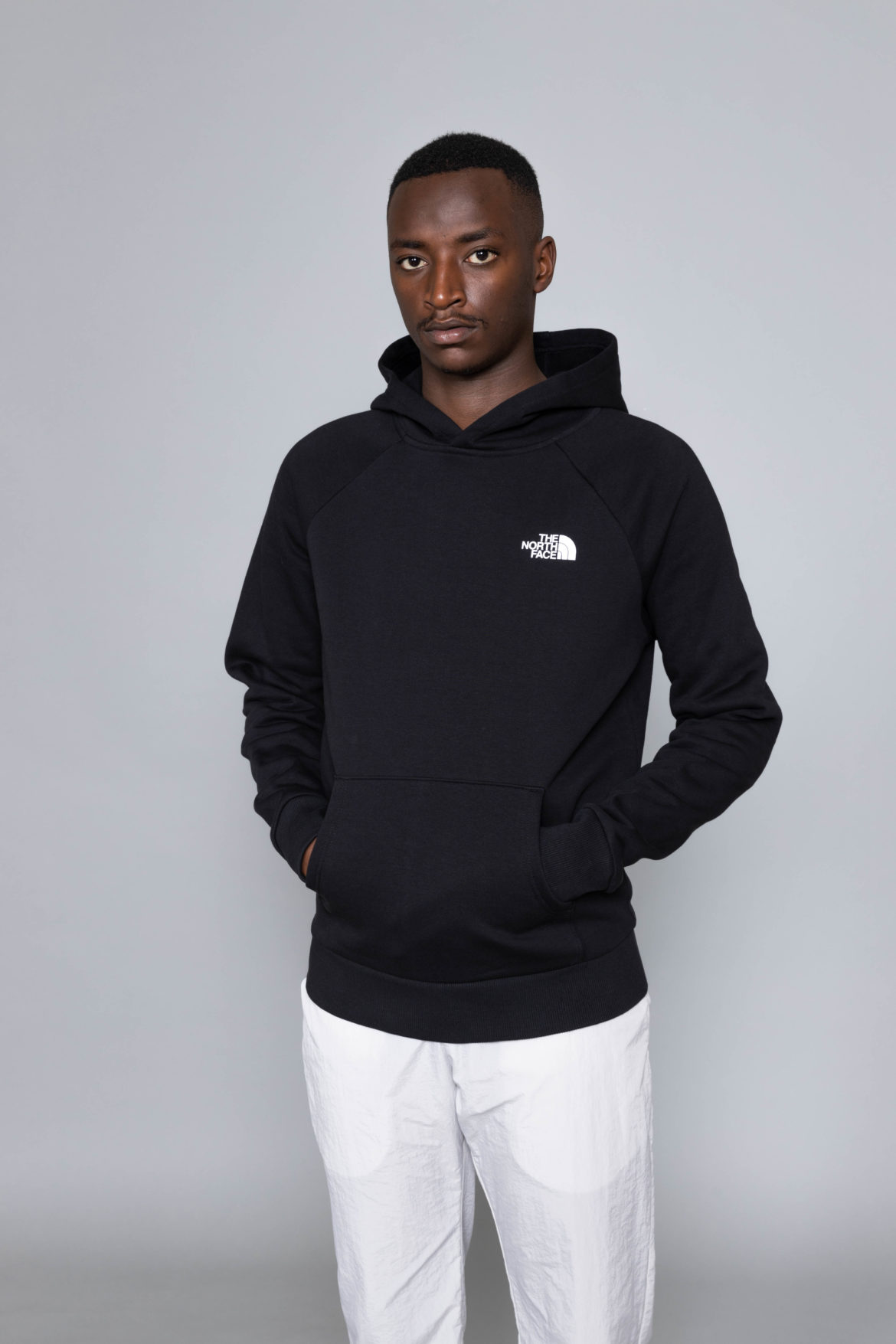 Raglan Red Box Hoodie Black sale 