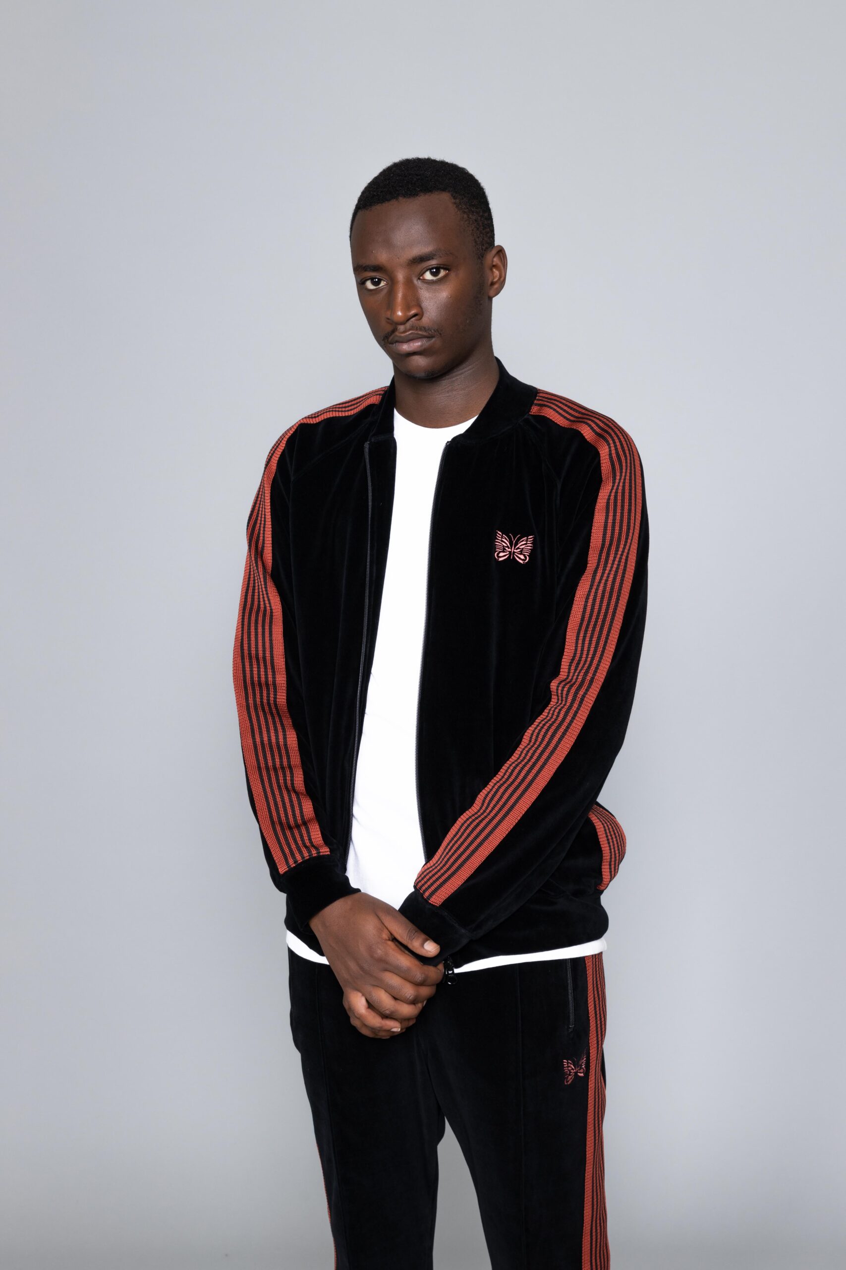 Needles - Rib Collar Track Jacket - Black – Xhibition