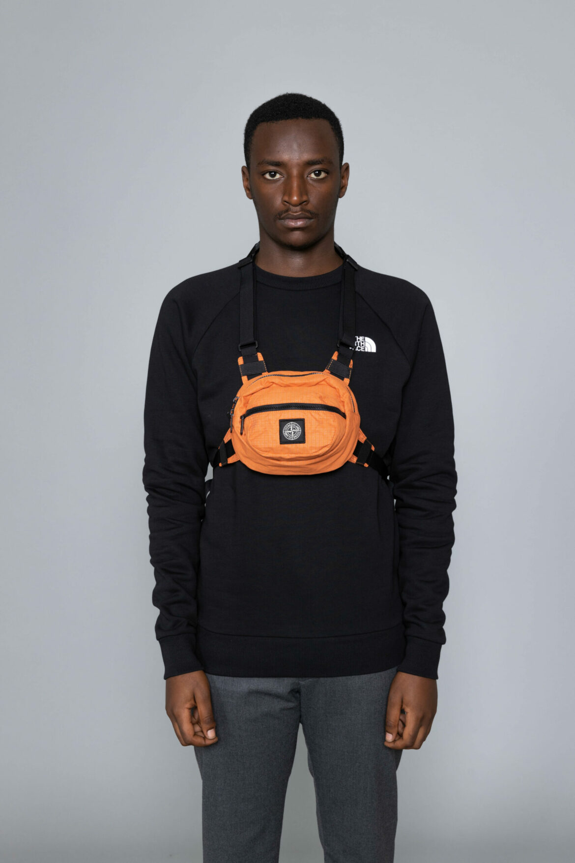 Stone Island Reflective Weave Ripstop Bumbag Orange sales Centrevillestore