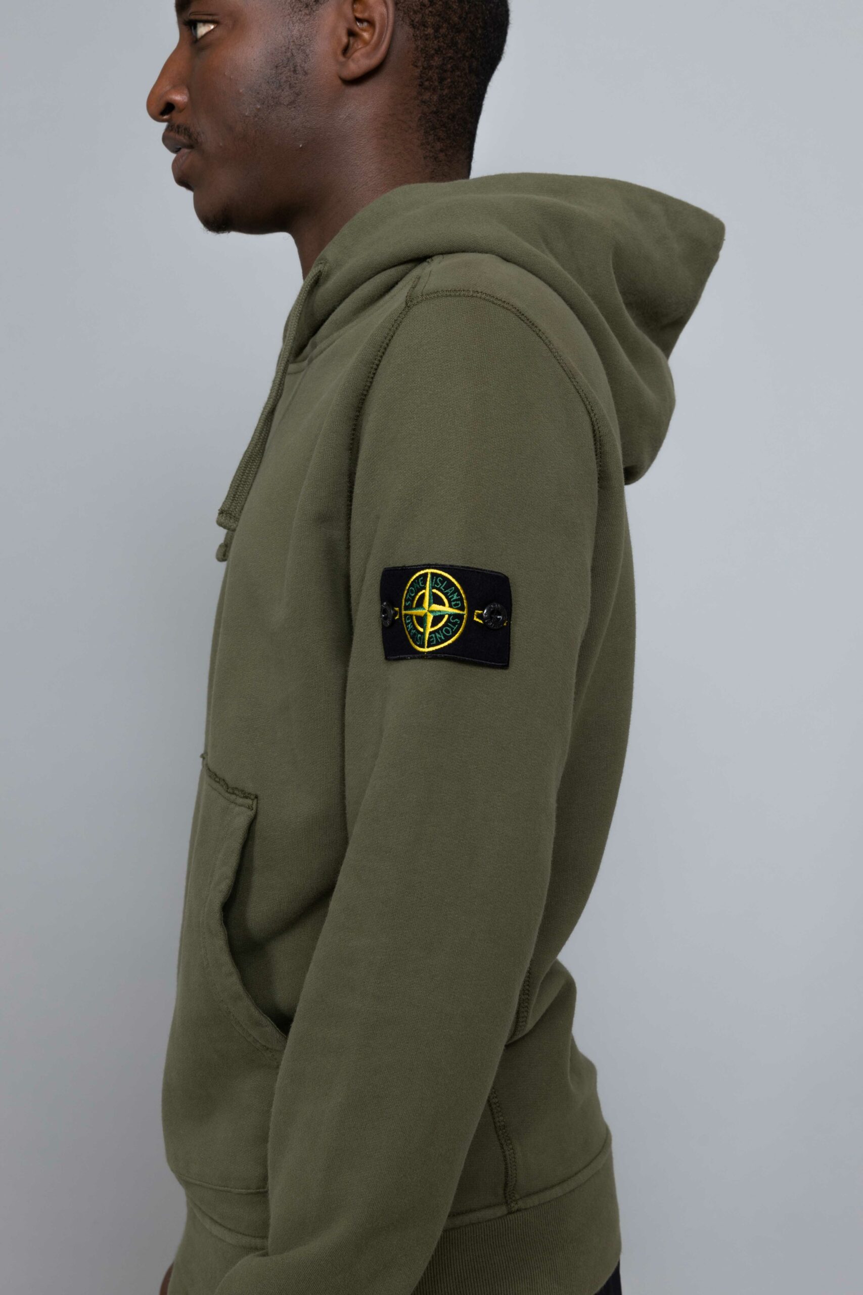 stone island hoodie olive