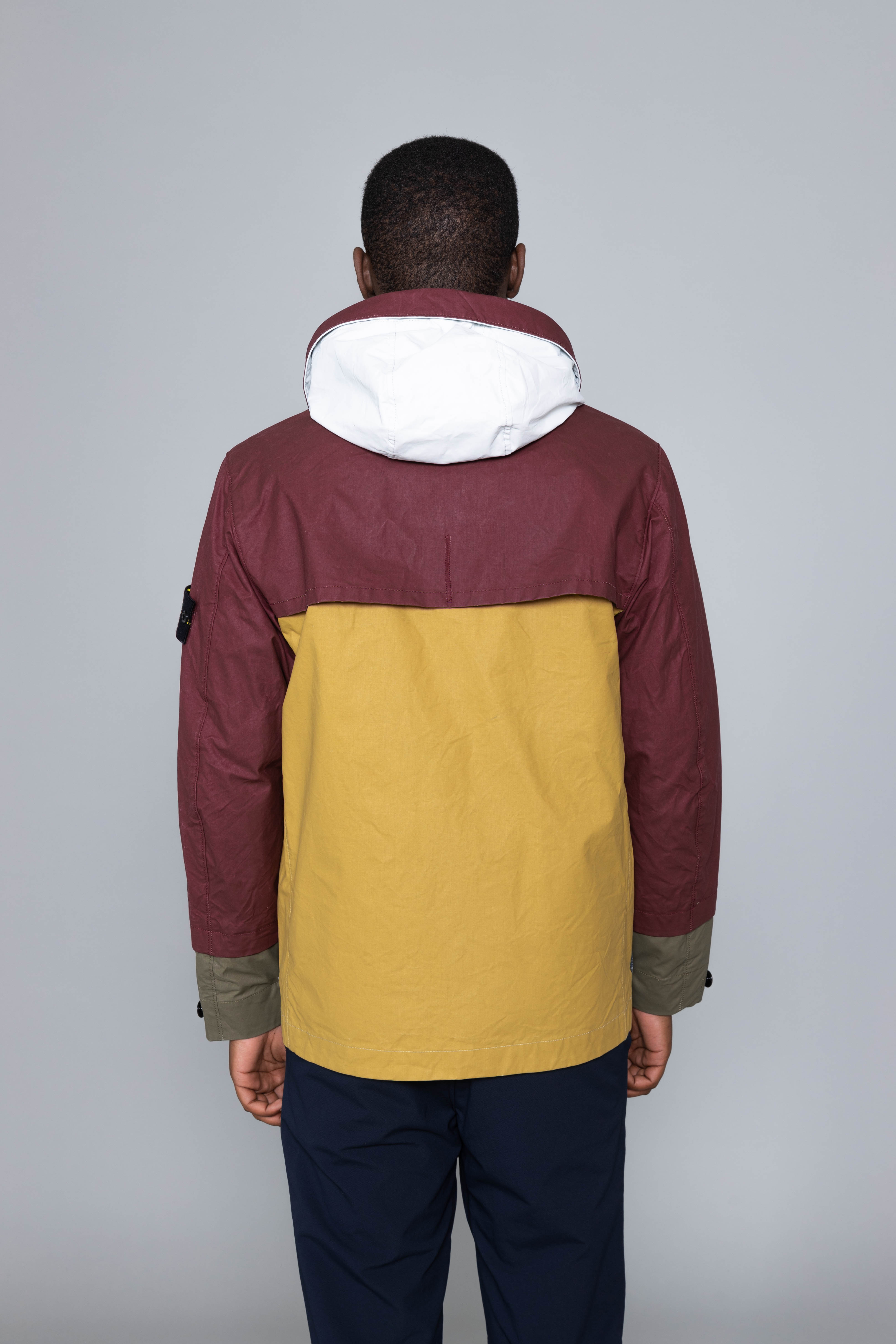 mustard north face jacket