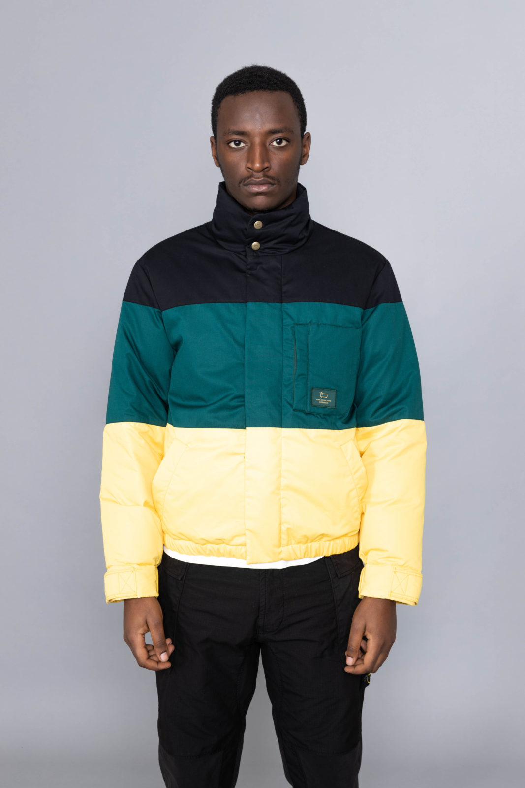 Aime Leon Dore Woolrich Color Blocked Down Jacket sale 