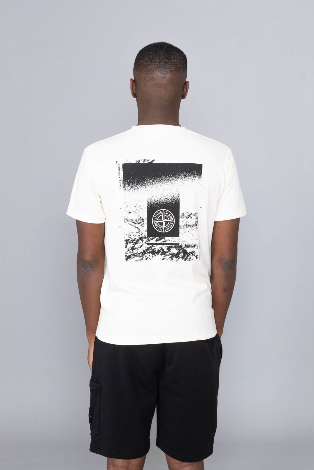 stone island t shirt and shorts