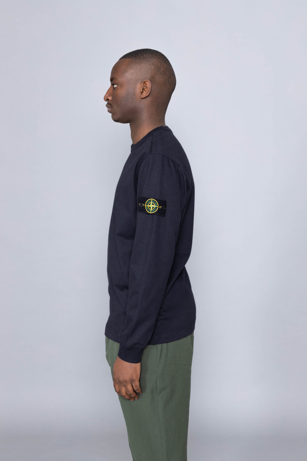 Stone Island Long Sleeve Sweat Blue Navy 721564450 - Centrevillestore