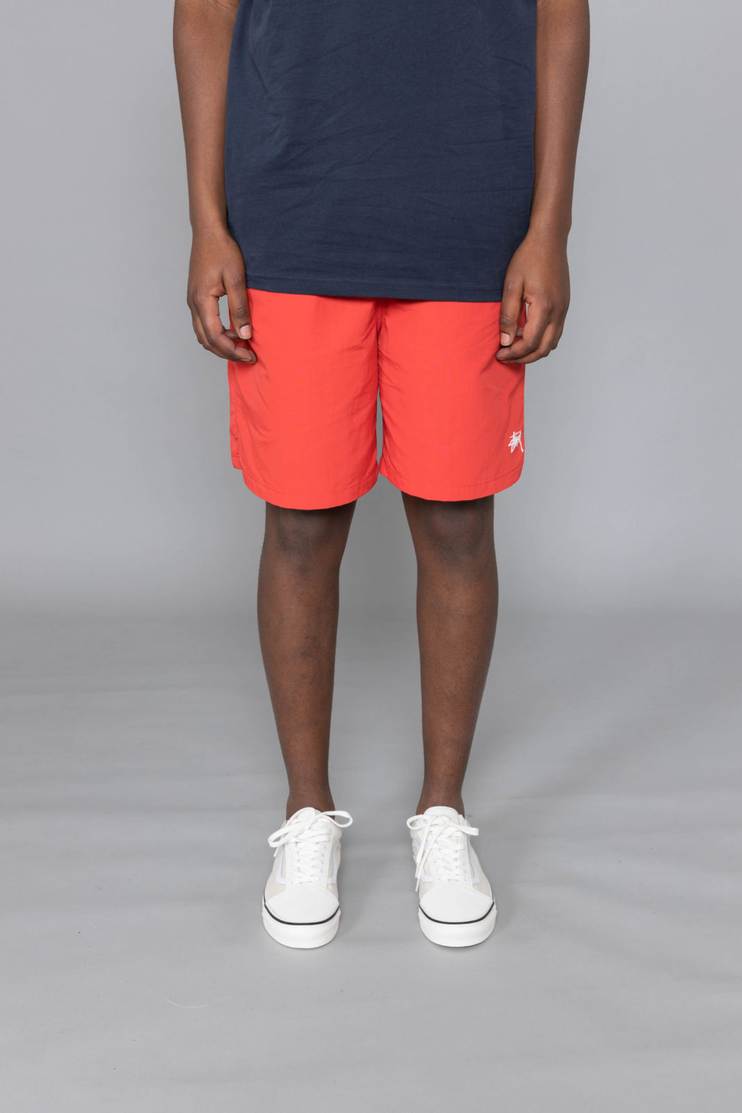 stussy red shorts