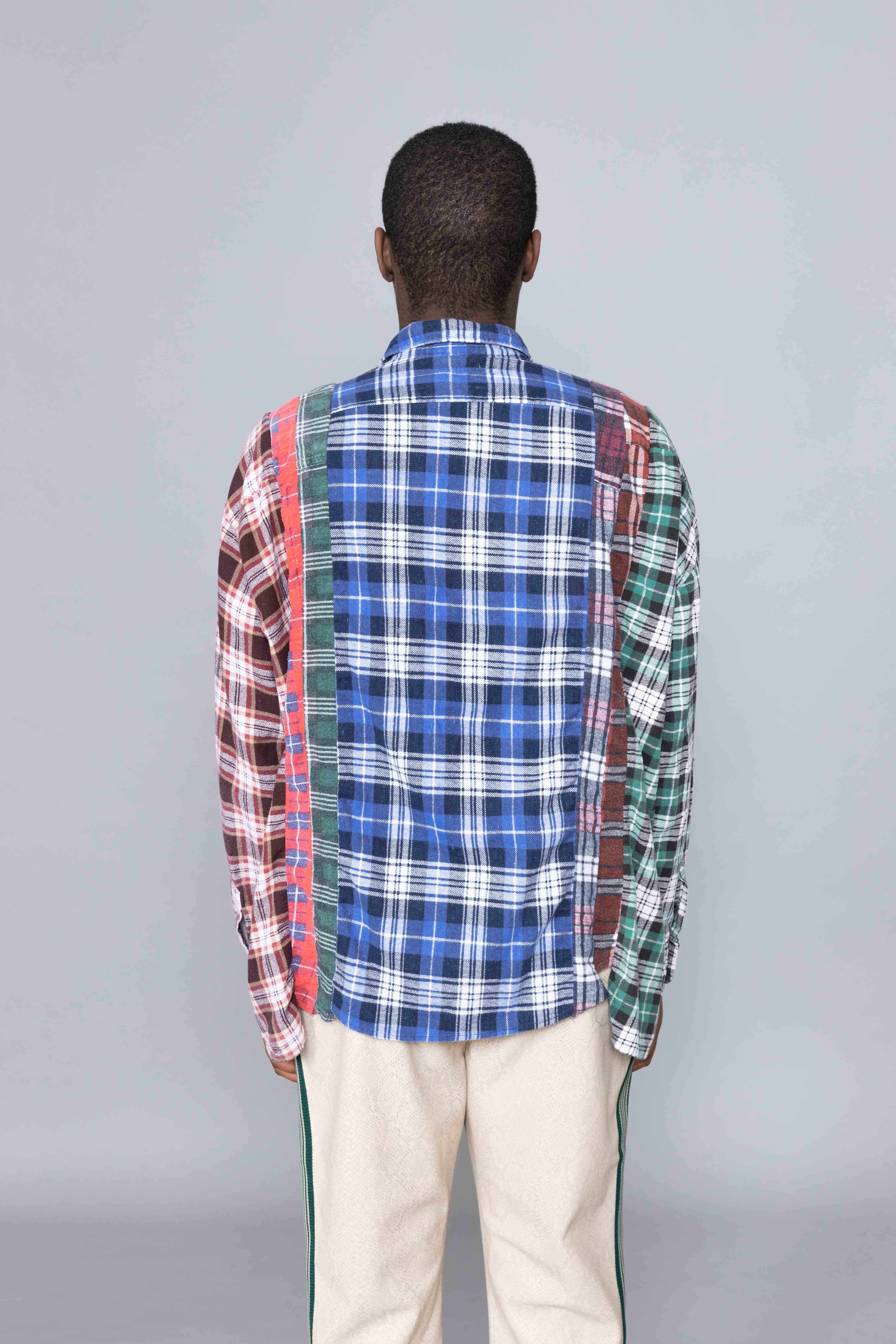 Needles 7 Cuts Flannel Shirt Wide japan 