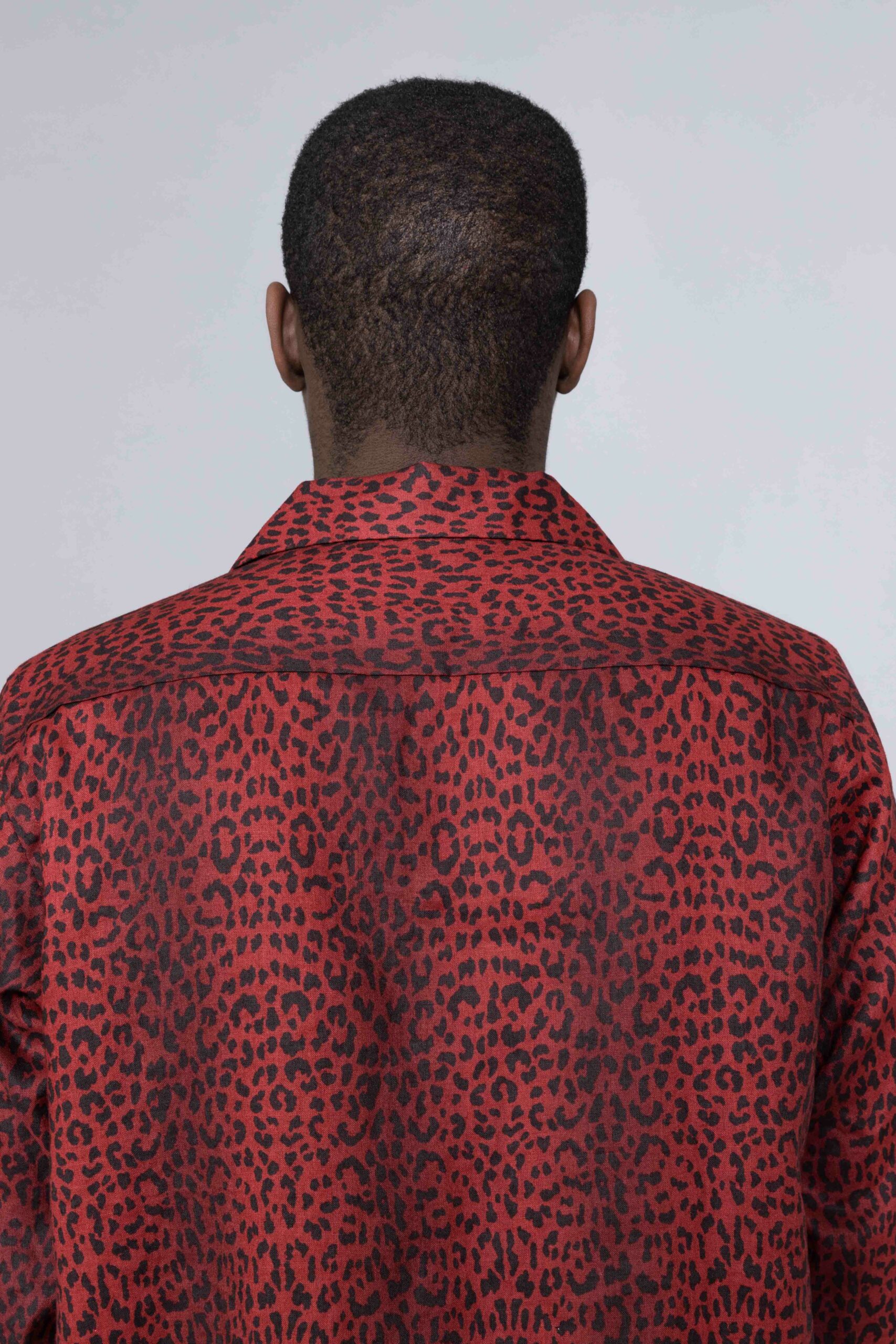 Needles Cut-Off Bottom Classic Shirt Leopard Print nepenthes