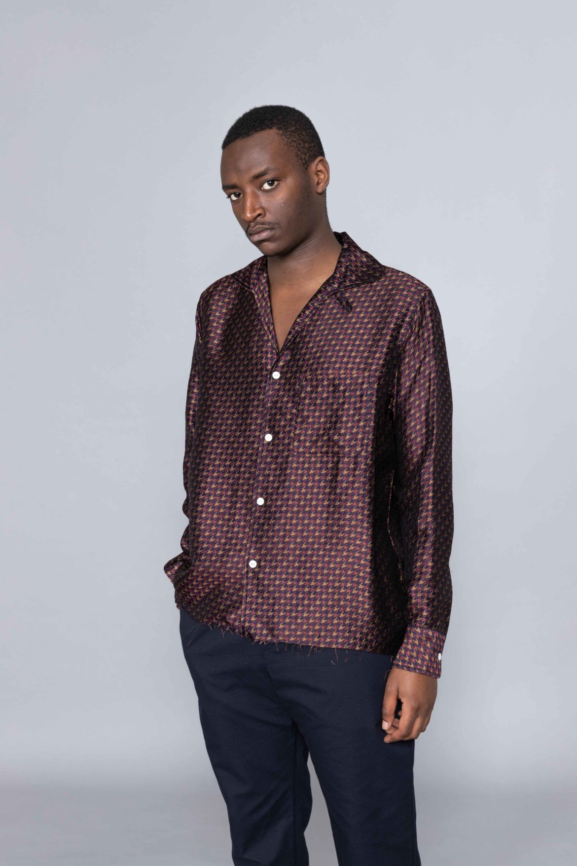 Needles Cut-Off Bottom Italian Collar 