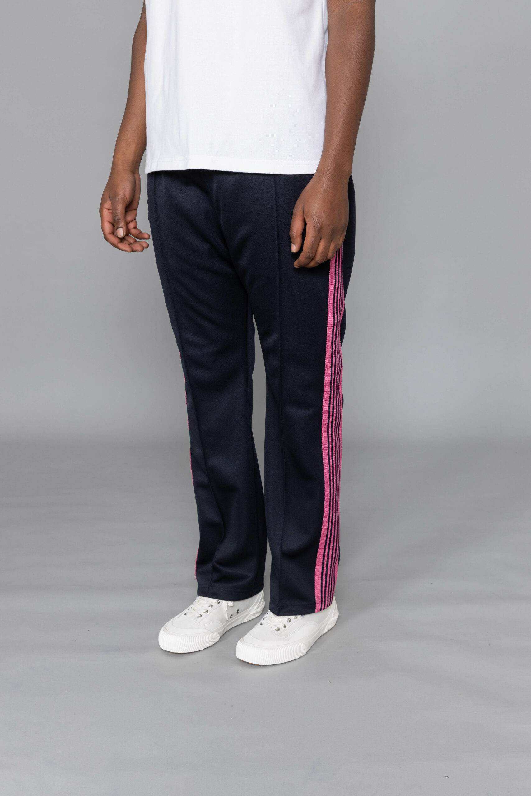 Needles Narrow Track Pant Poly Smooth Navy japan - Centrevillestore