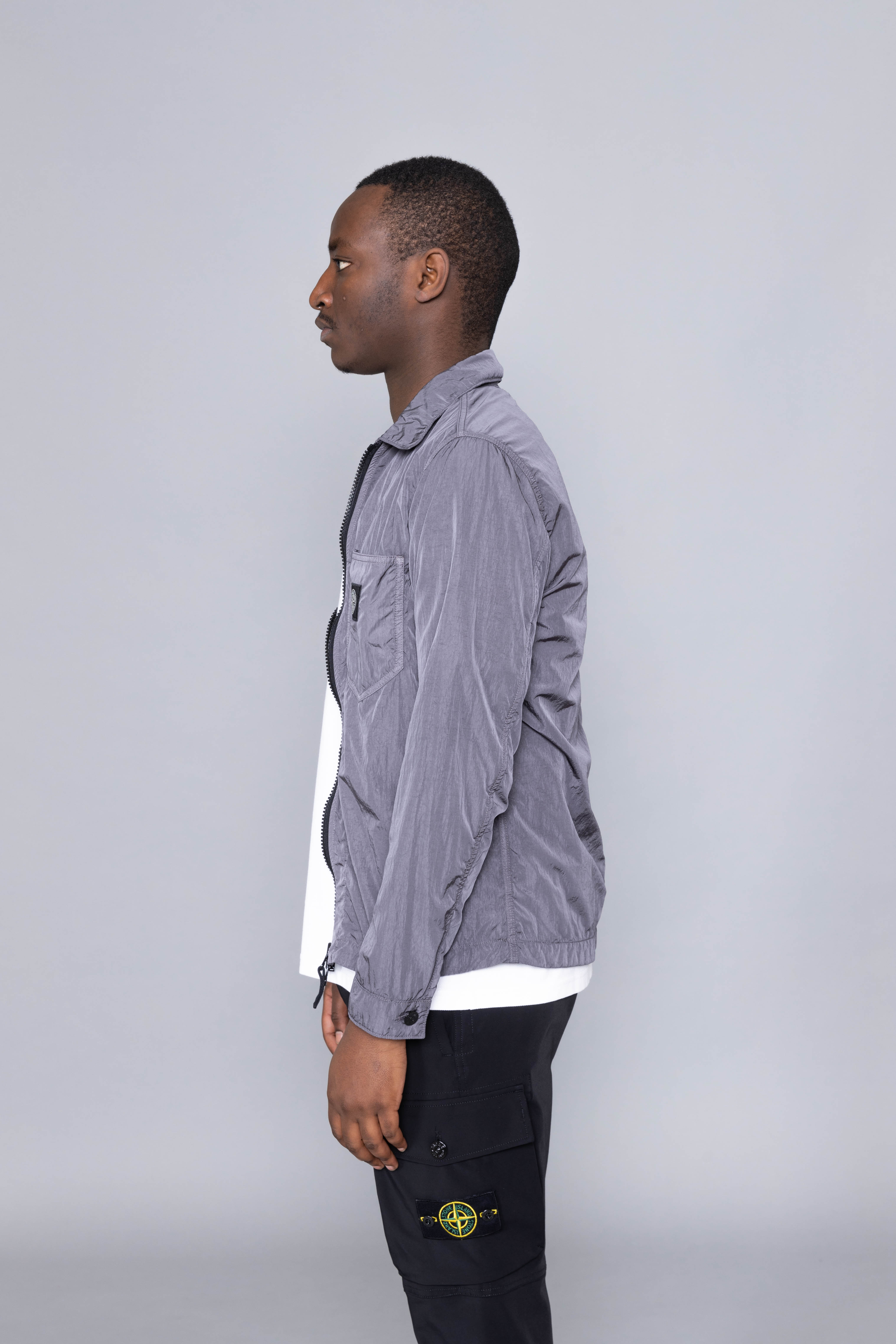 Stone Island Nylon Metal Zip Overshirt 