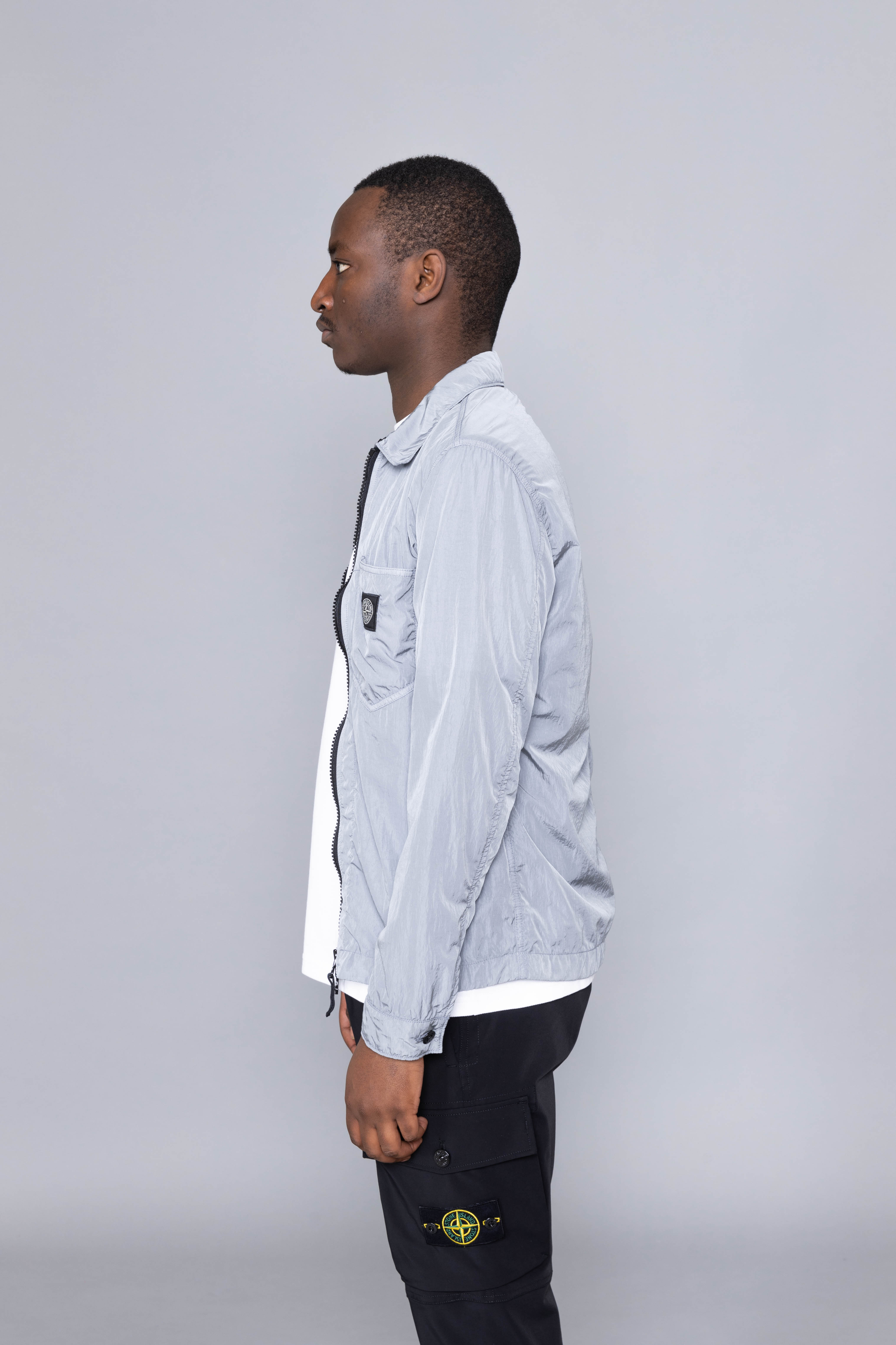 stone island powder blue sweatshirt