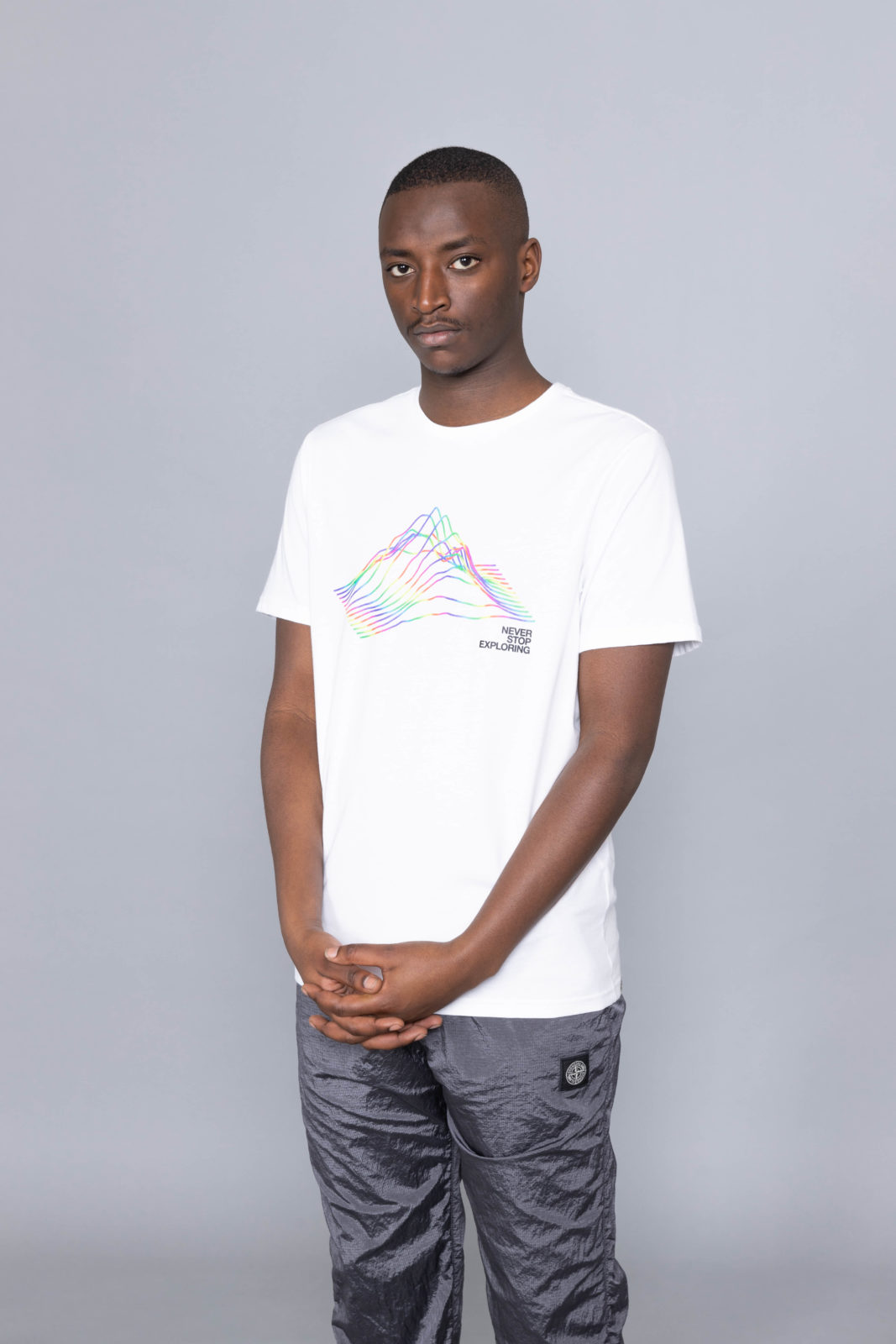 the north face rainbow tee