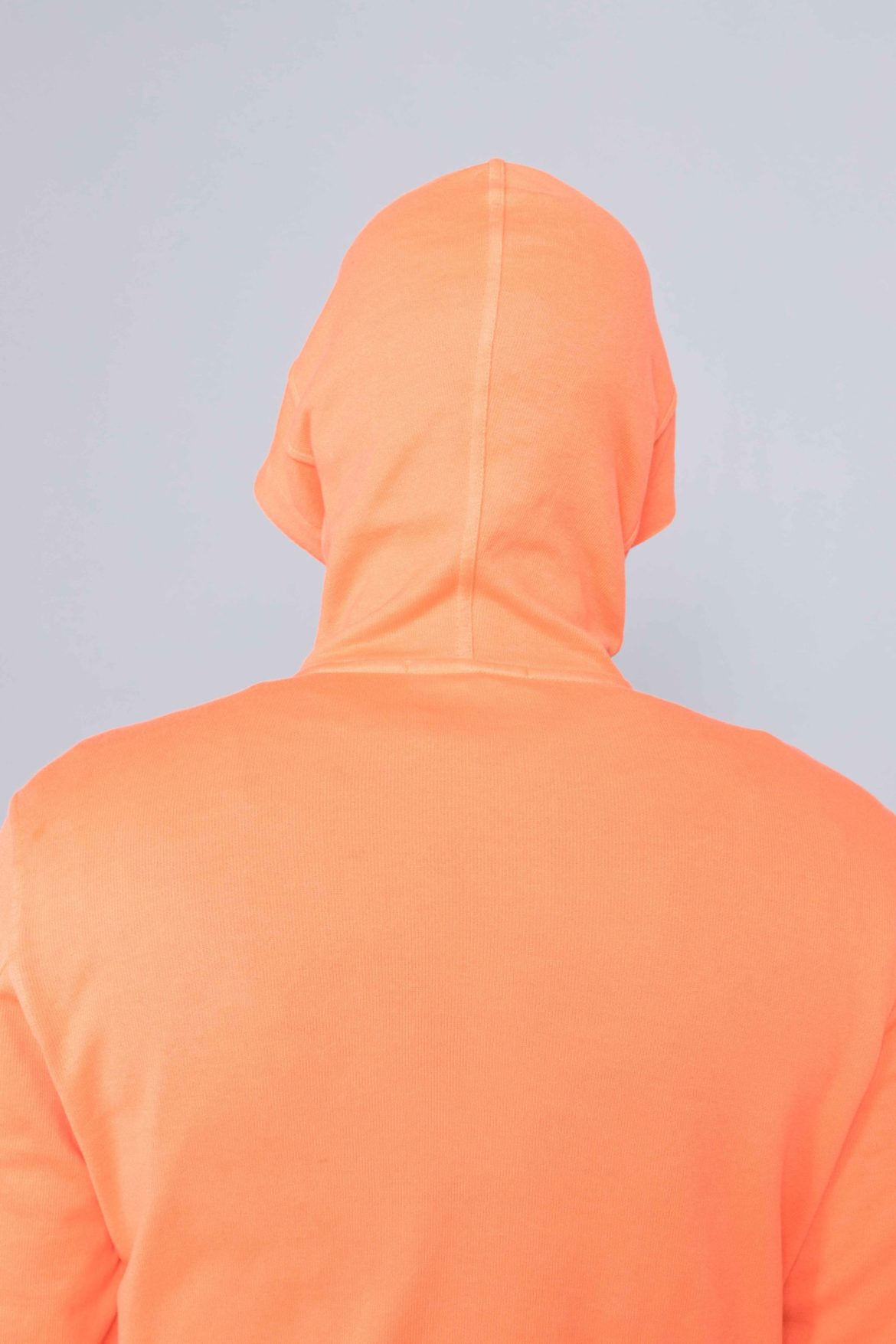 orange stone island zip hoodie