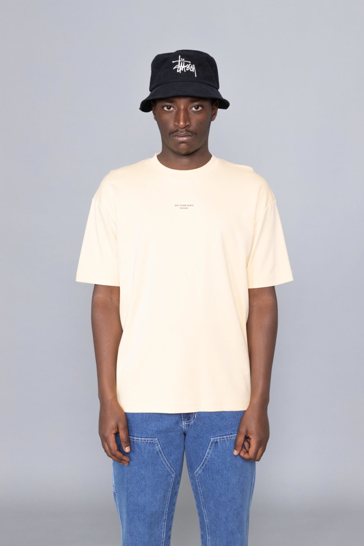 stussy big logo bucket hat