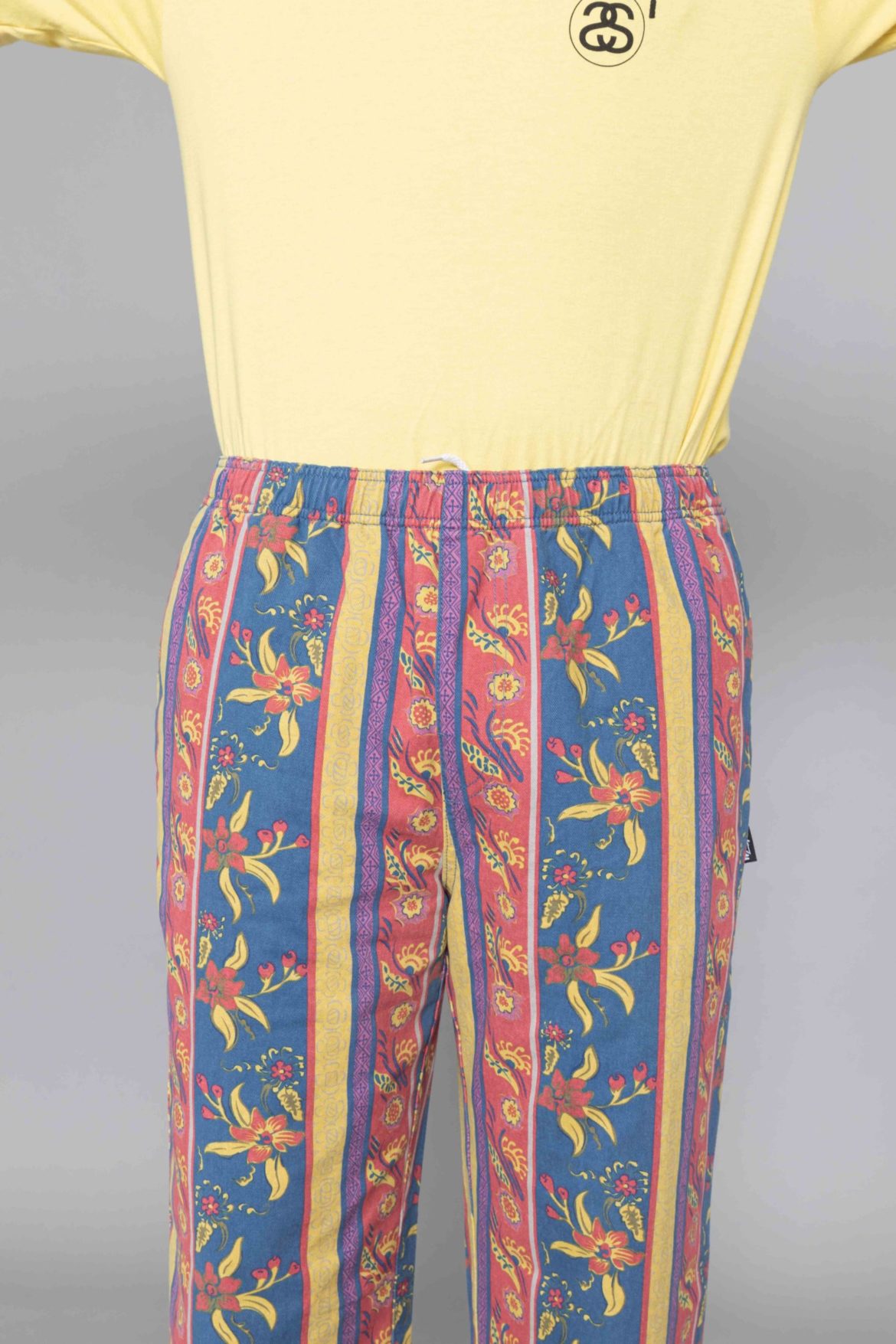 stussy fleur stripe beach pant