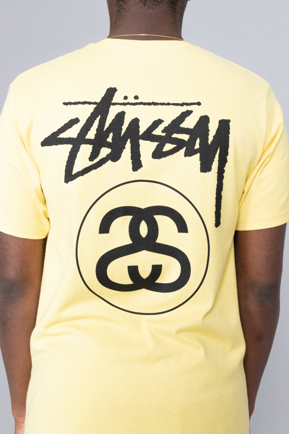 Stussy Stock Link Tee Yellow clothes 