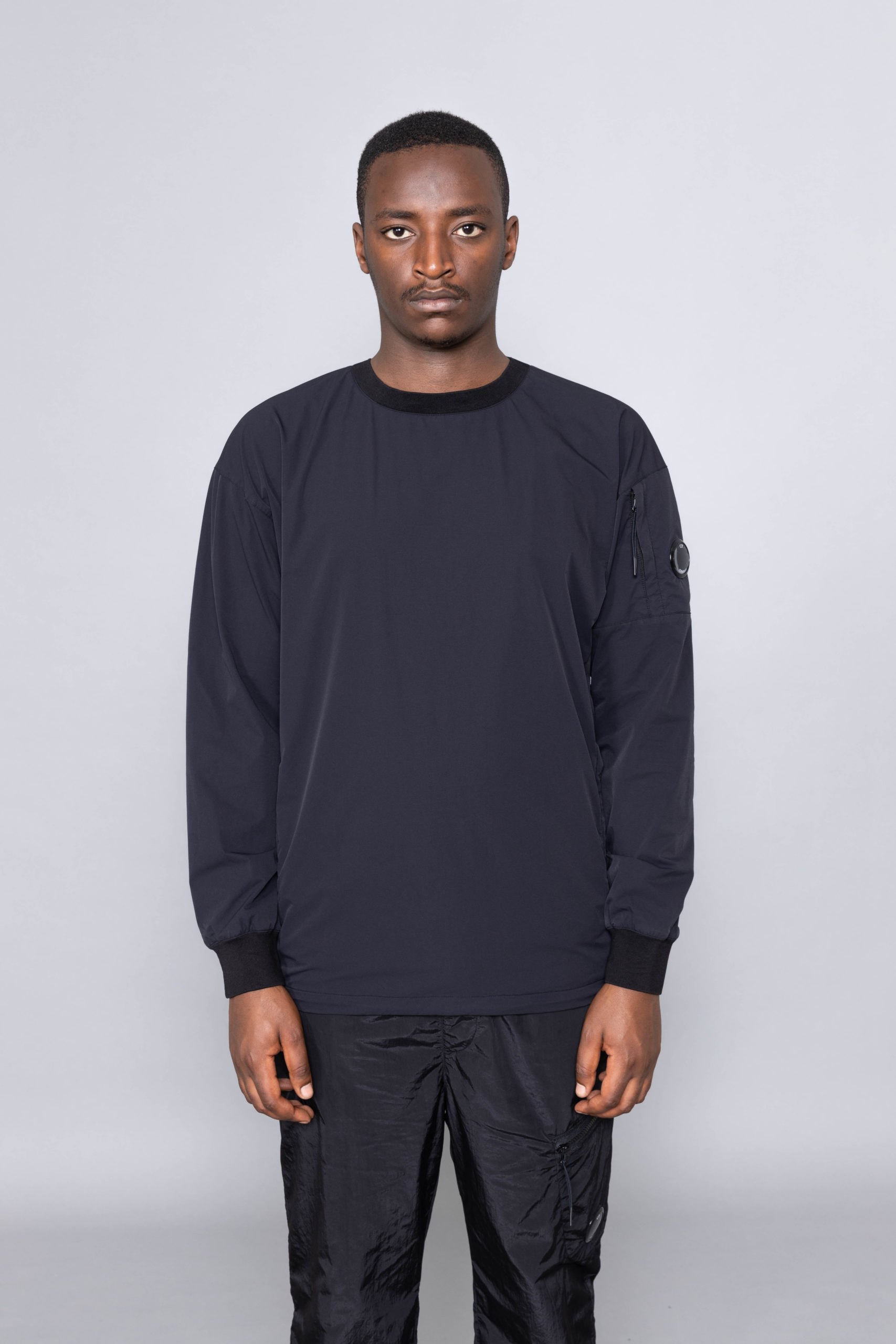 C.P. Company Nylon Stretch Double Crewneck Centrevillestore