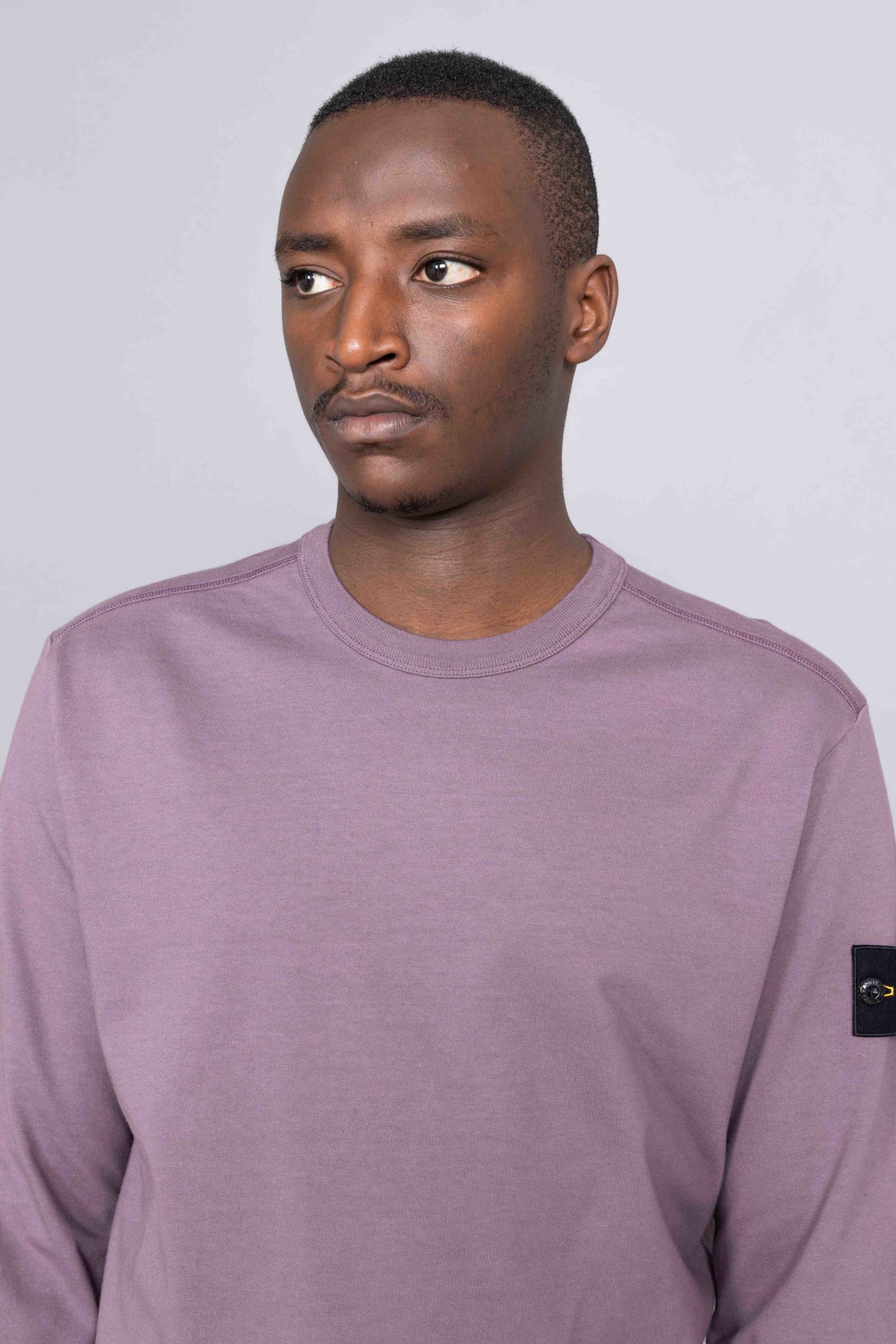 Stone Island Long Sleeve Sweat Magenta crewneck Centrevillestore
