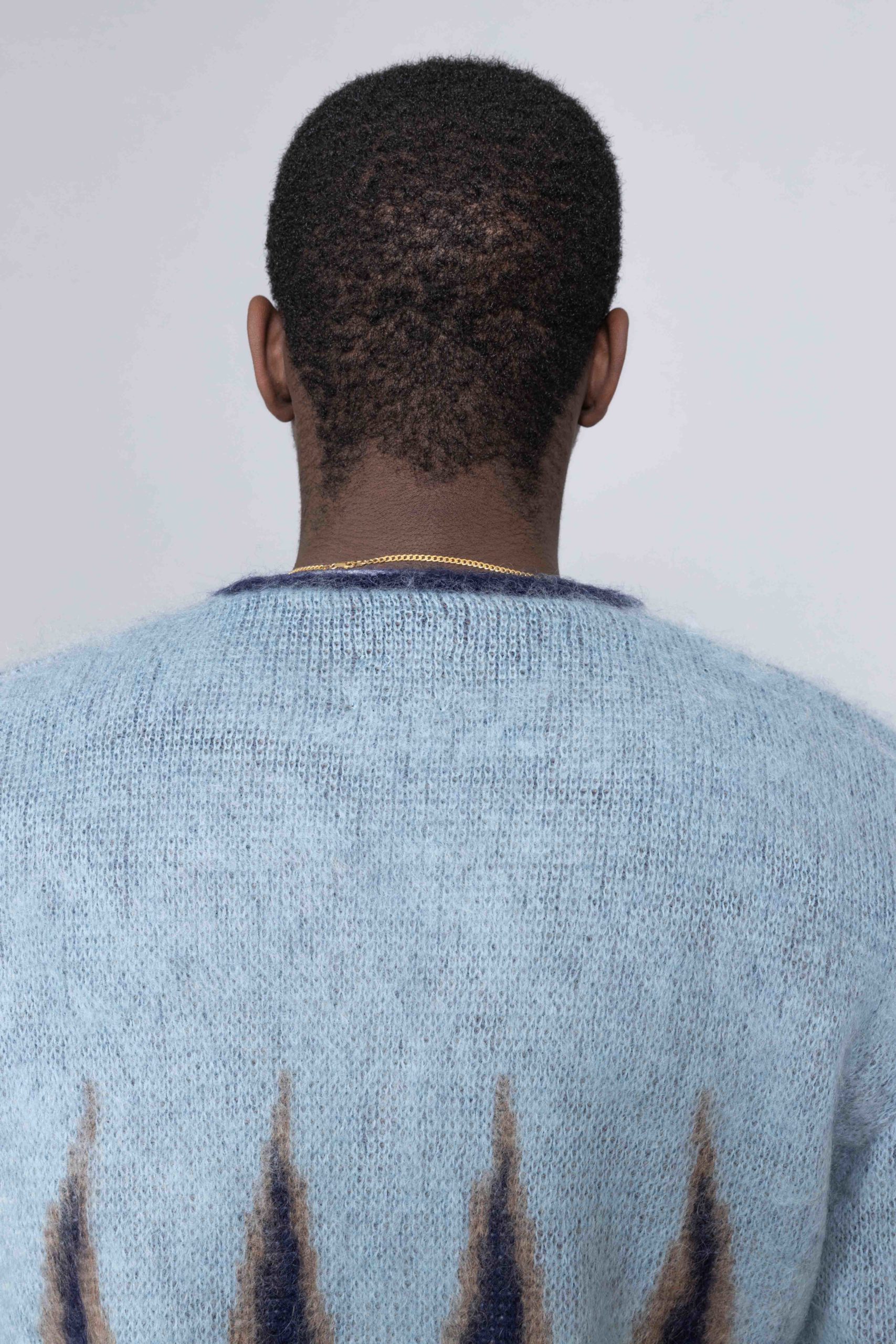 Needles Mohair Cardigan Flame Navy 