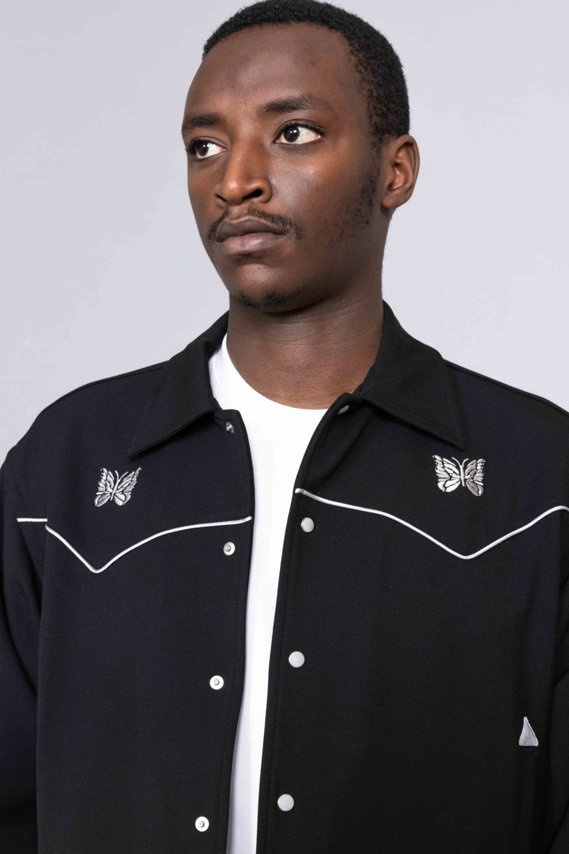 Needles Piping Cowboy Jacket Black brussels store - Centrevillestore