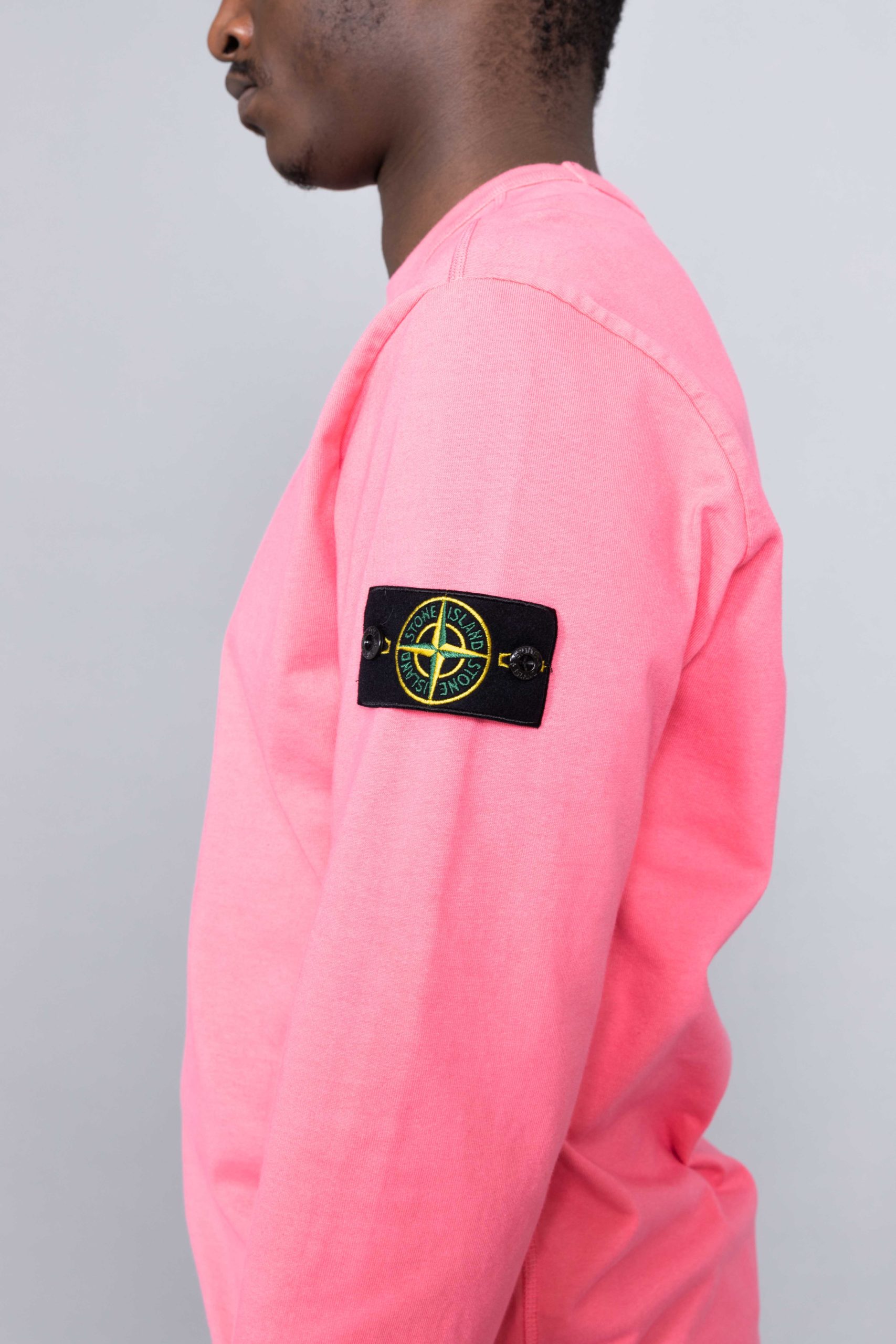 Stone Island Long Sleeve T Shirt Pink Stone Island Long Sleeve 
