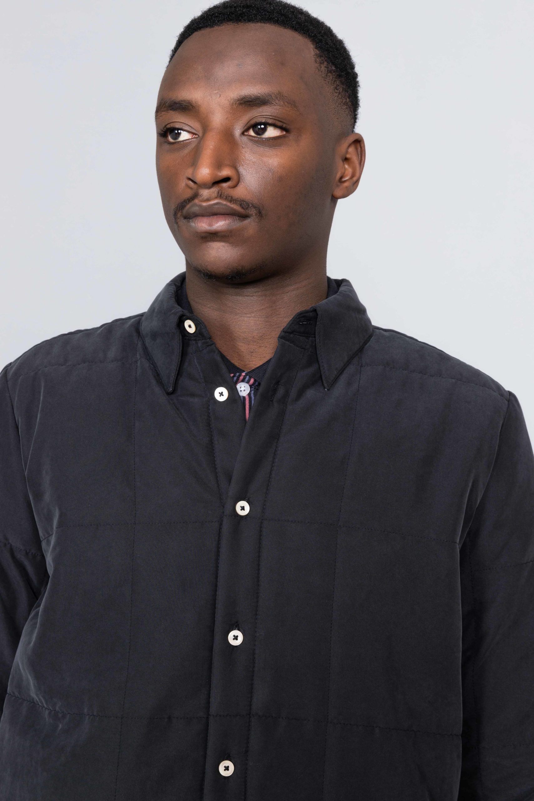 A Kind Of Guise Barrel Overshirt Blue Graphite Munich Centrevillestore